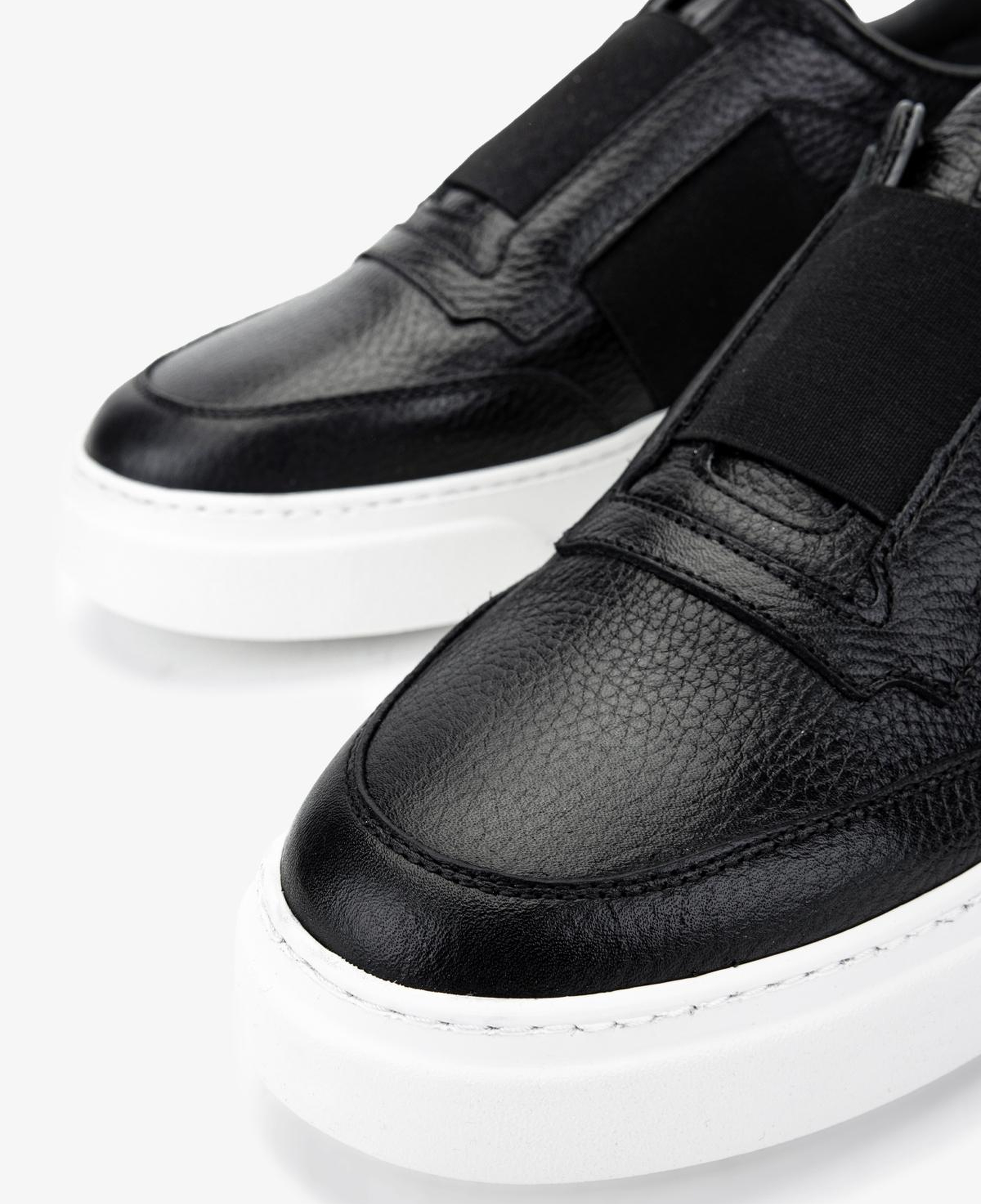 Valmenti Erkek Hakiki Deri Siyah Sneakers & Spor Ayakkabı