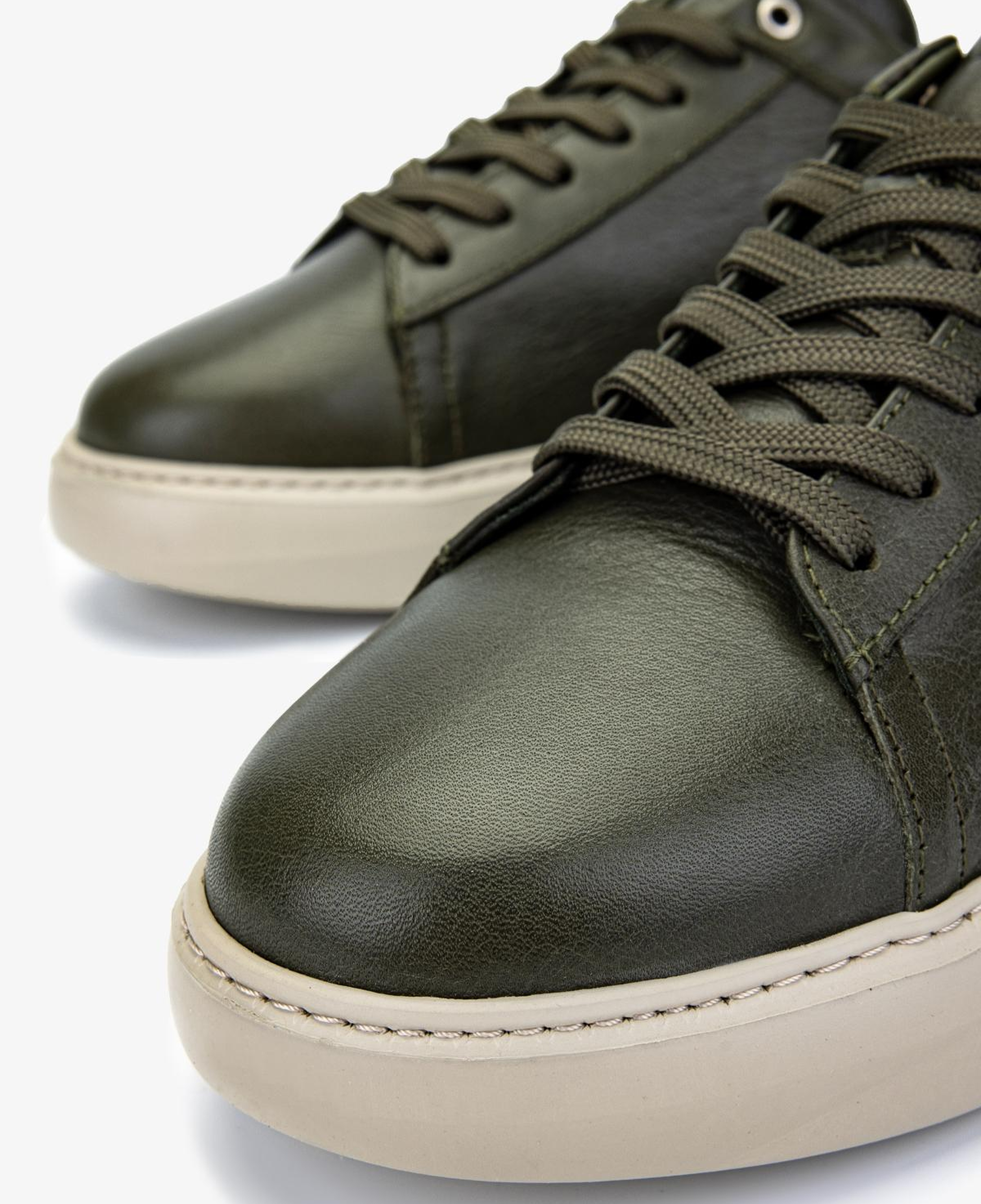 Valmenti Erkek Hakiki Deri Yeşil Sneakers & Spor Ayakkabı