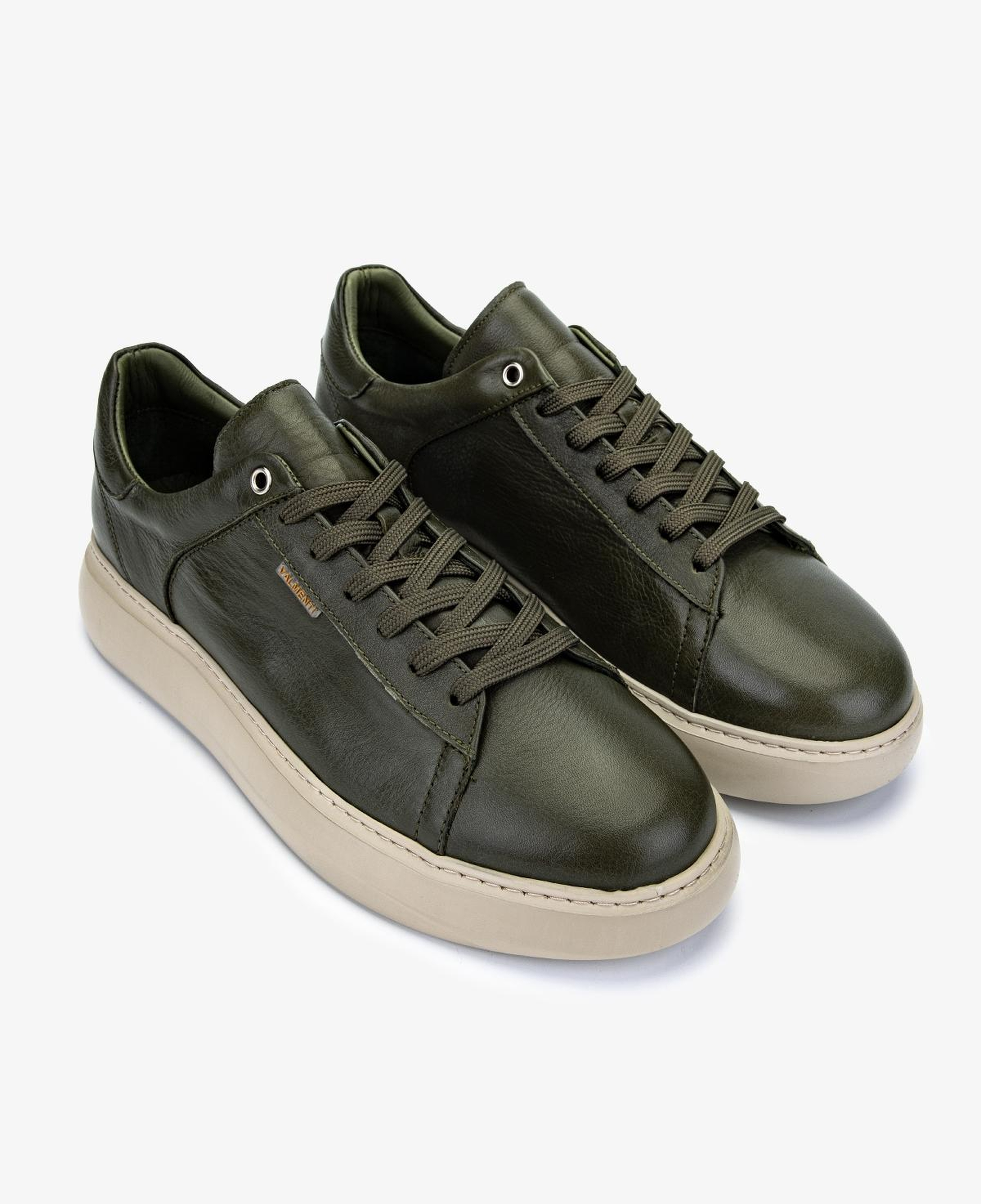 Valmenti Erkek Hakiki Deri Yeşil Sneakers & Spor Ayakkabı