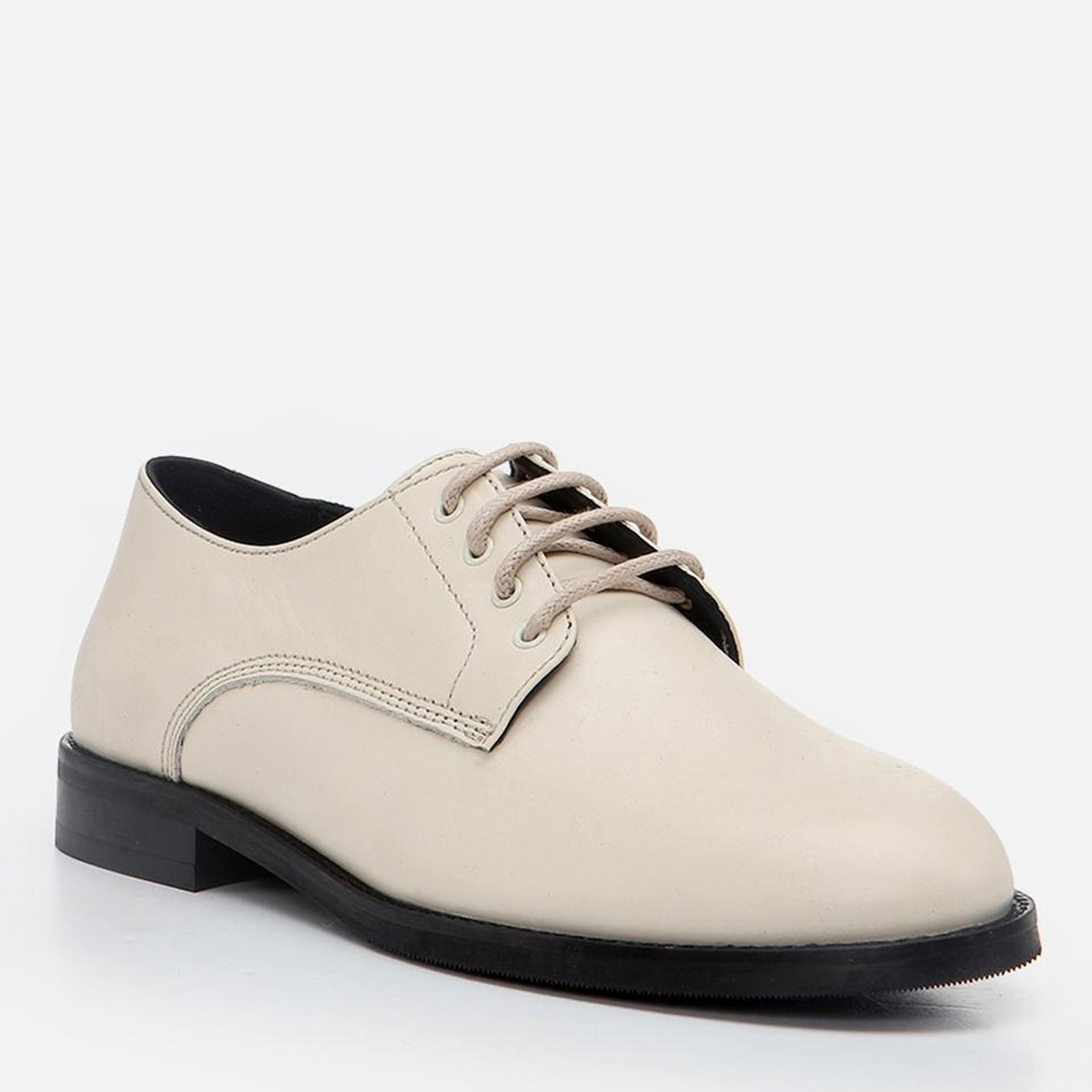 Kadın Deri Ekru Oxford