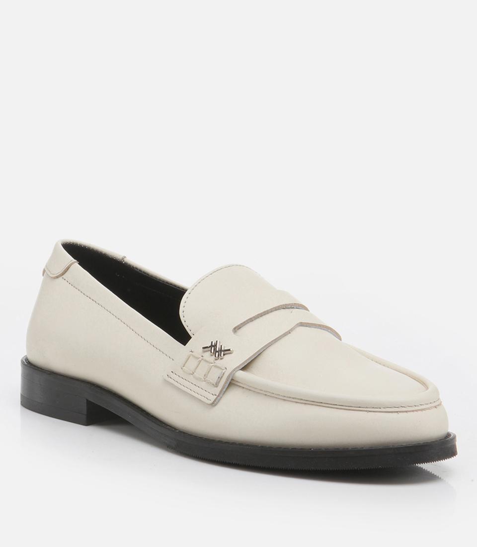 Kadın Deri Ekru Loafer