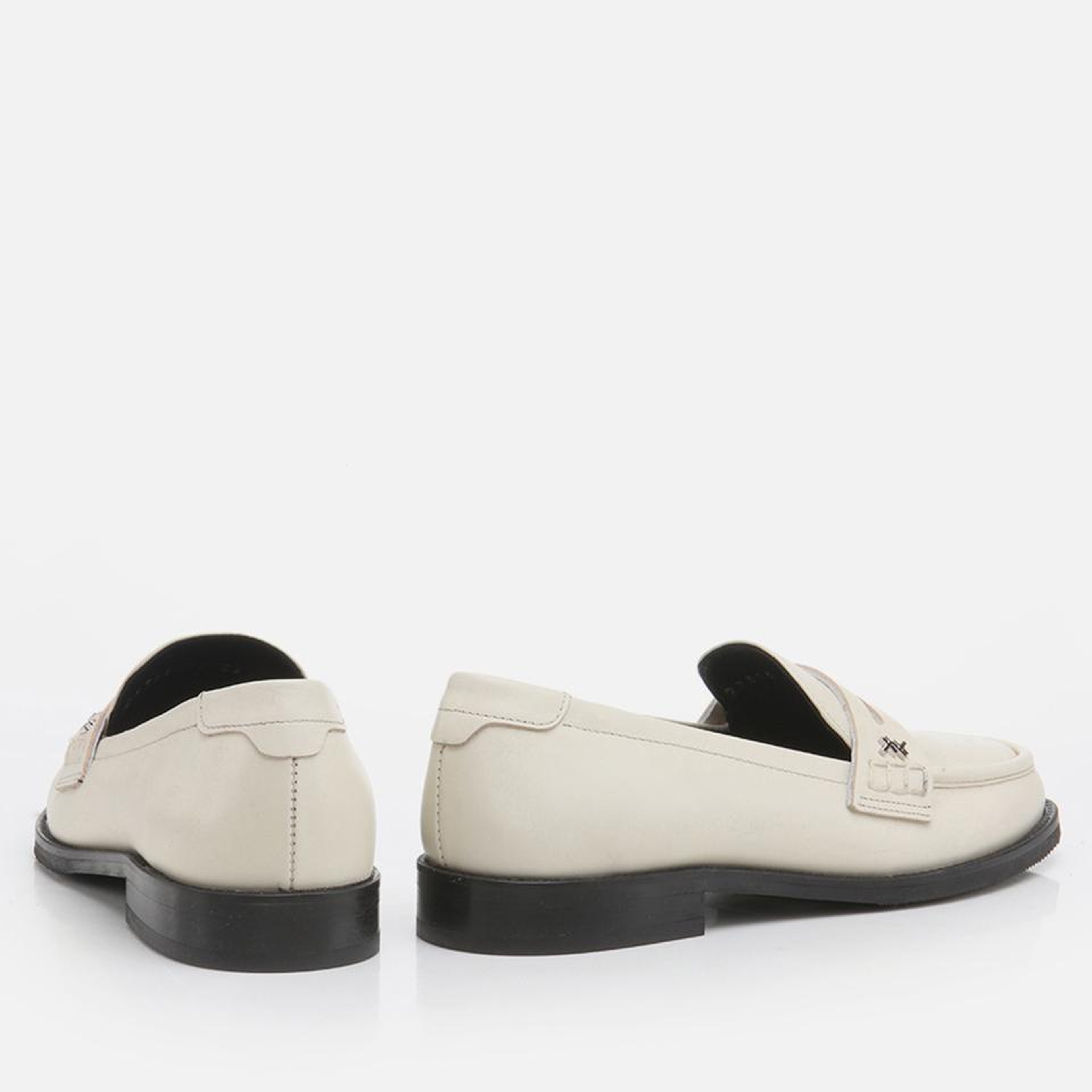 Kadın Deri Ekru Loafer