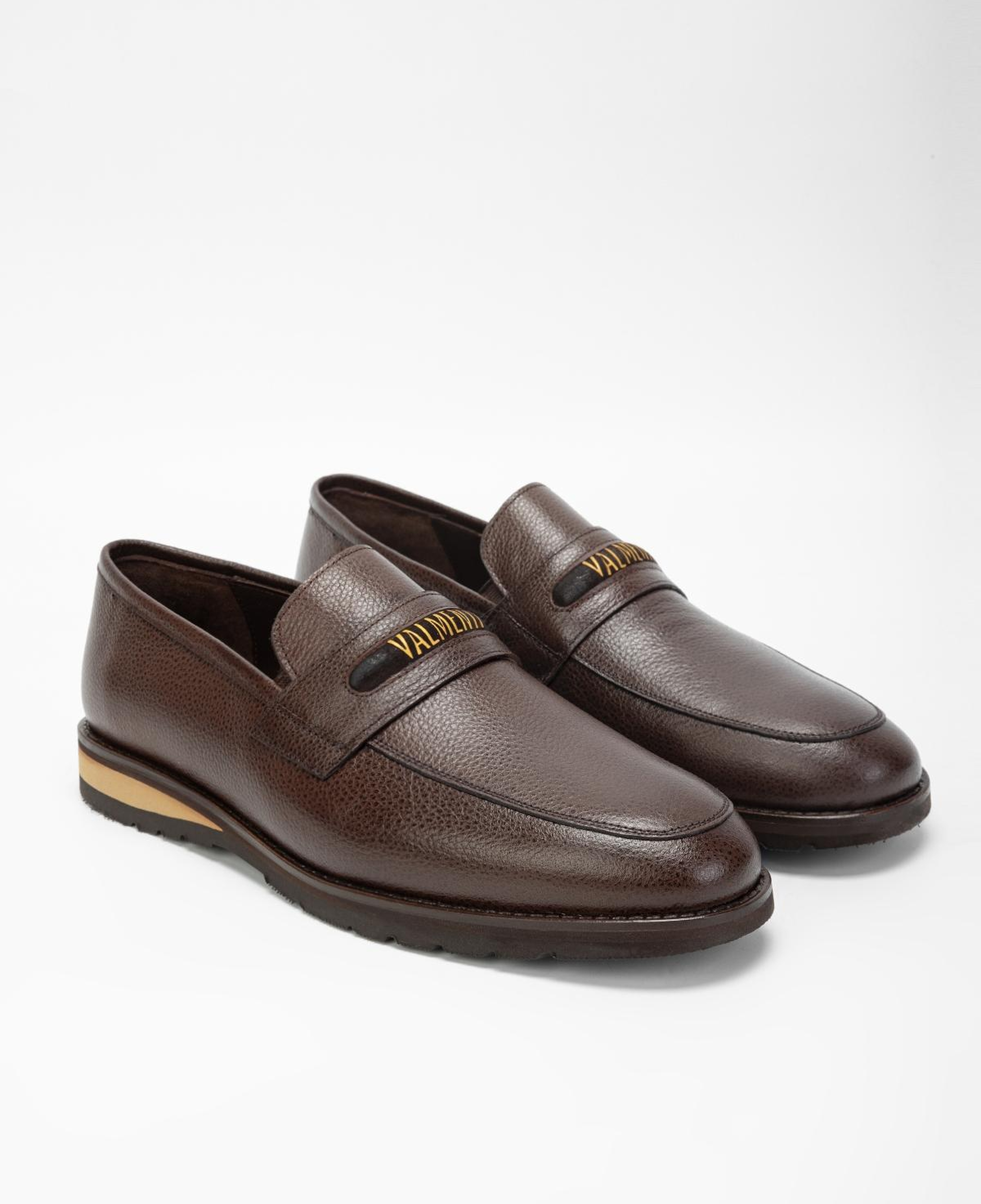 Valmenti Erkek Hakiki Deri Kahverengi Loafer Ayakkabı