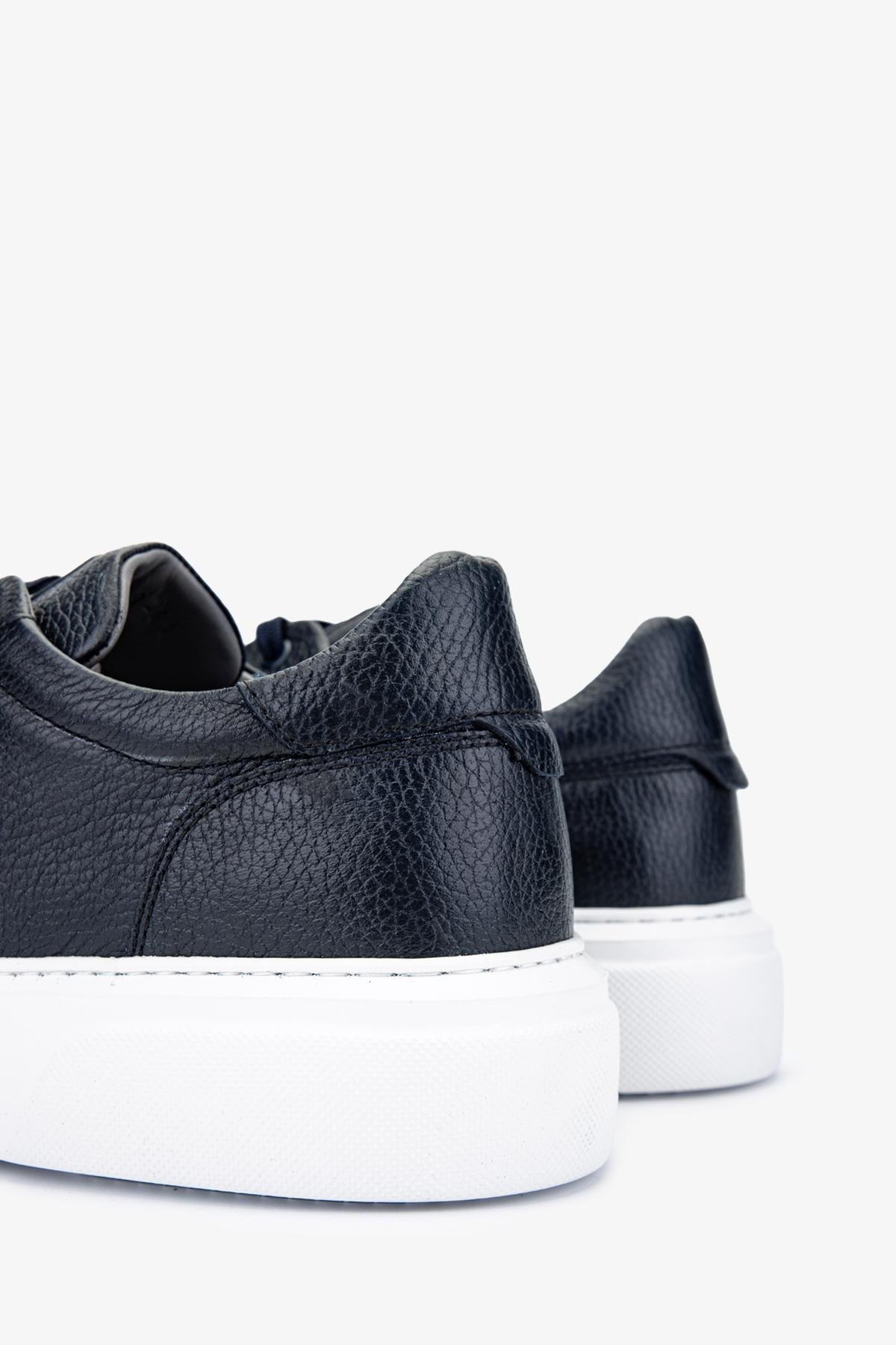 Valmenti Erkek Hakiki Deri Lacivert Sneakers & Spor Ayakkabı