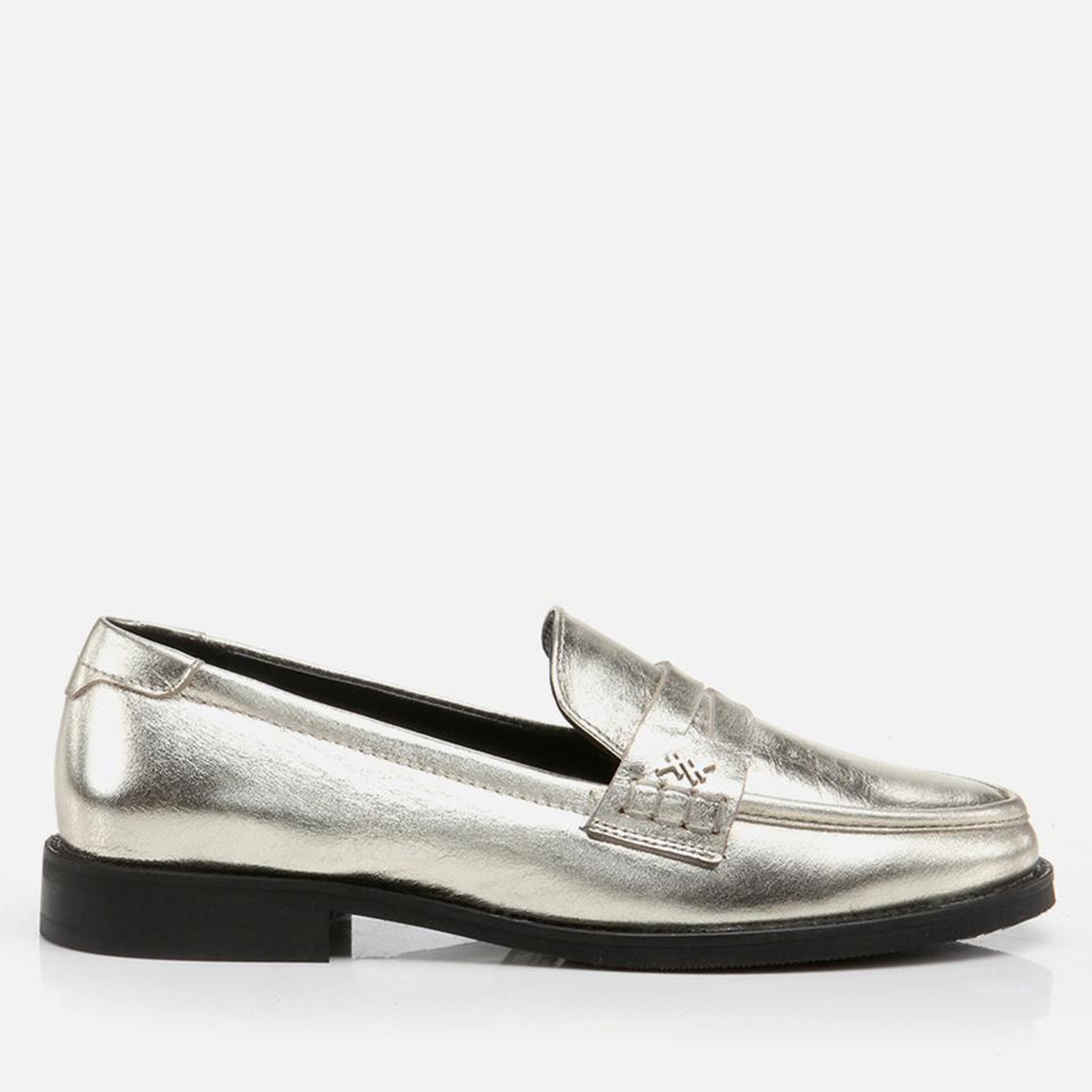 Kadın Deri Gold Loafer
