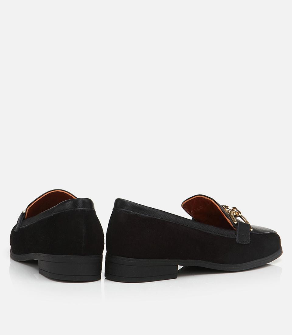 Kadın Deri Siyah Loafer