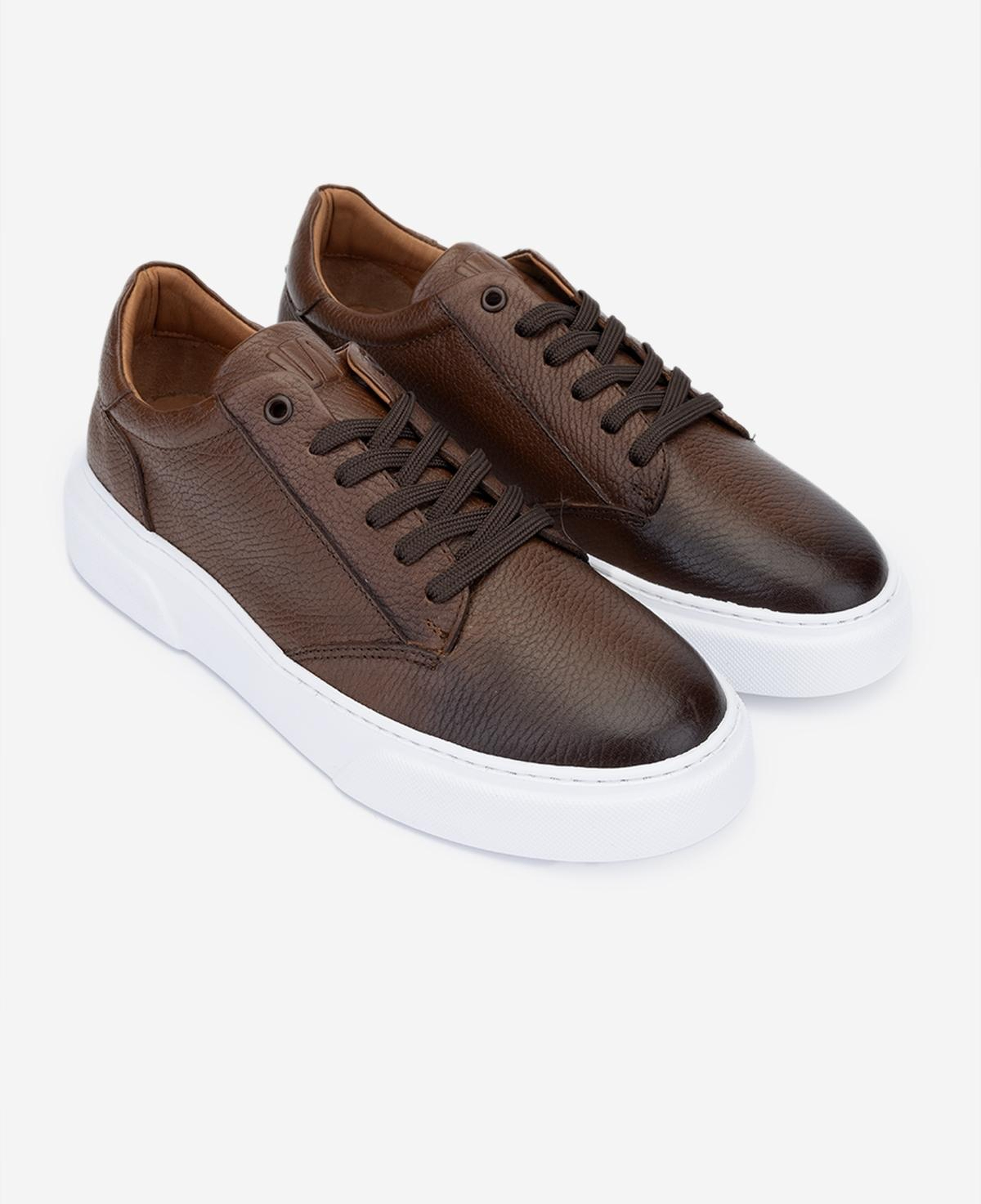 Valmenti Erkek Hakiki Deri Kahverengi Sneakers & Spor Ayakkabı