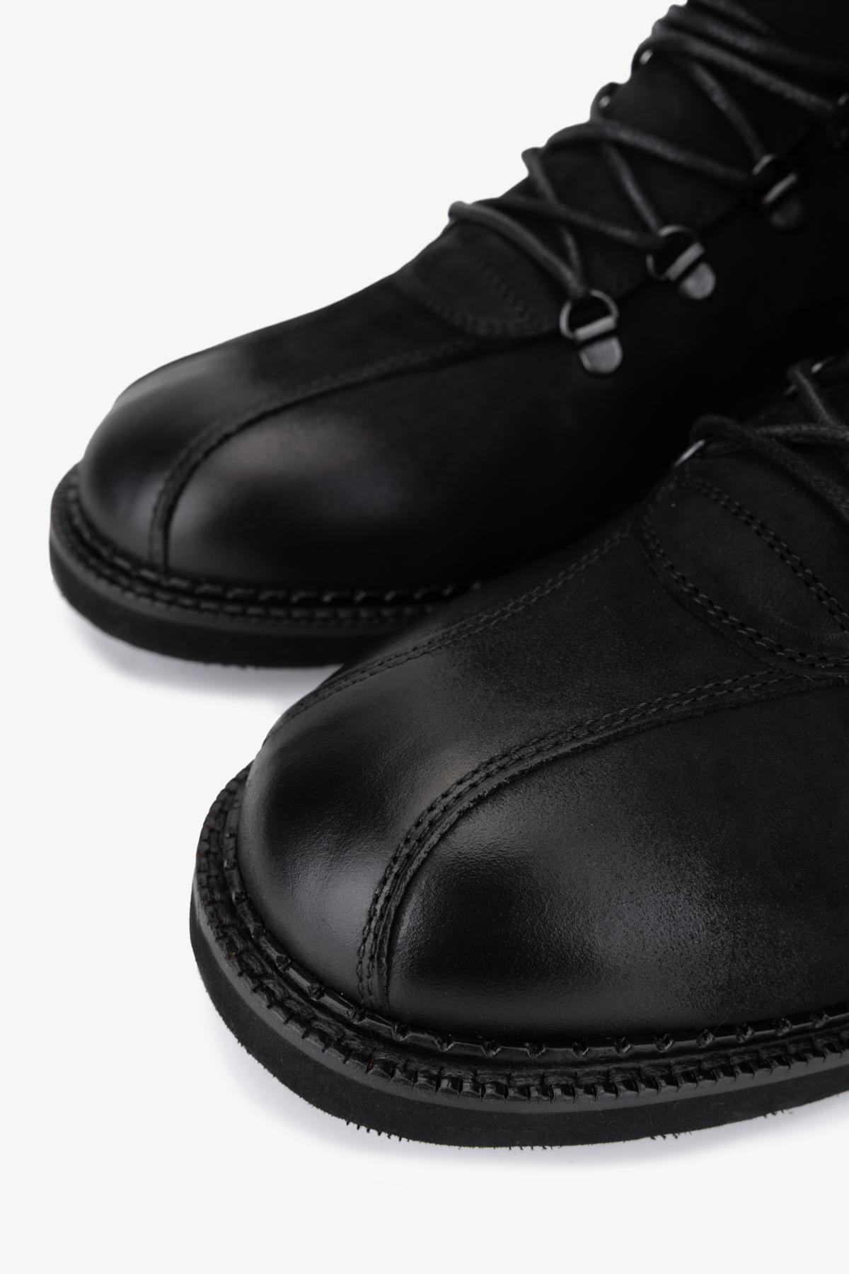 Valmenti Erkek Hakiki Deri Siyah Düz Bot