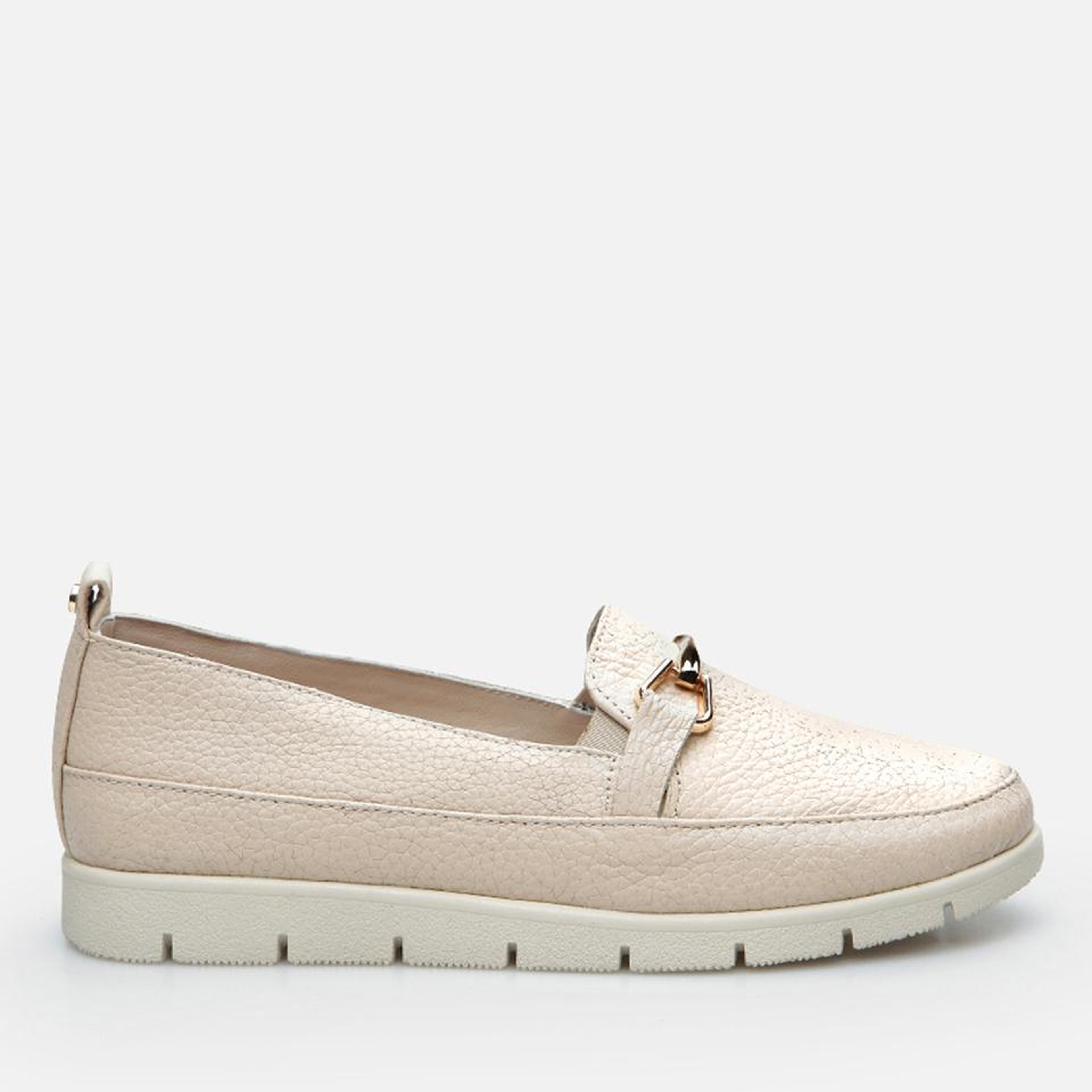 Kadın Deri Bej Loafer