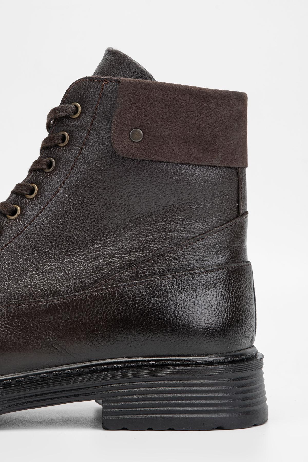 Valmenti Erkek Hakiki Deri Kahverengi POSTAL Bot