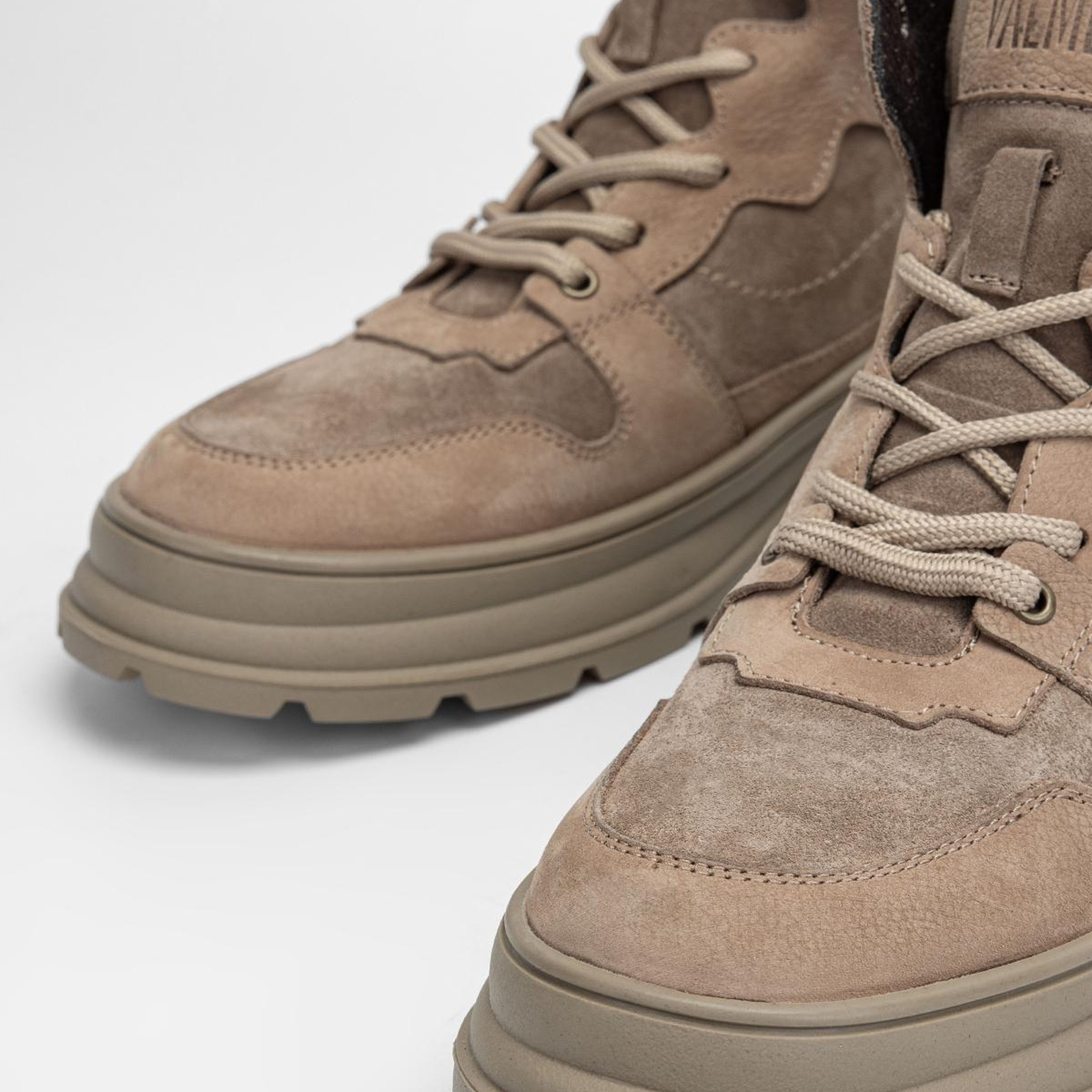 Valmenti Erkek Hakiki Deri Vizon Nubuk Casual Bot