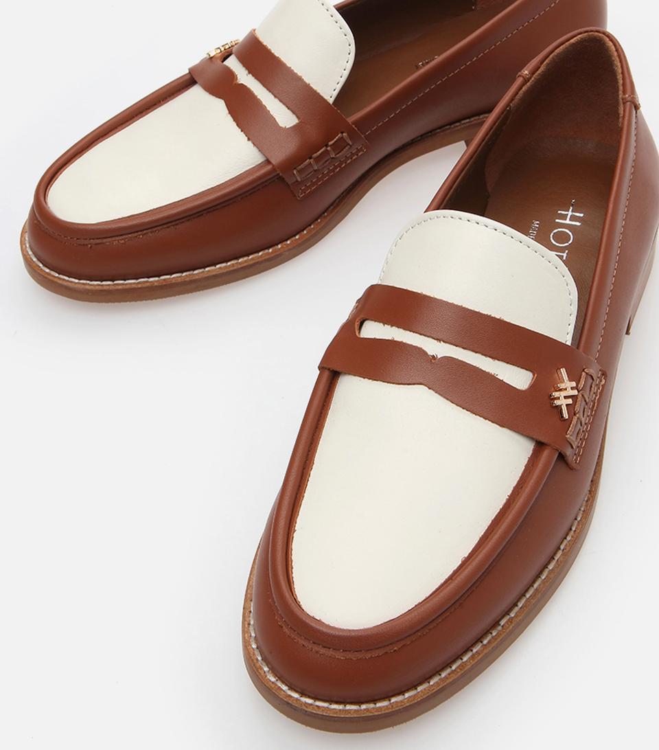 Kadın Deri Taba Loafer