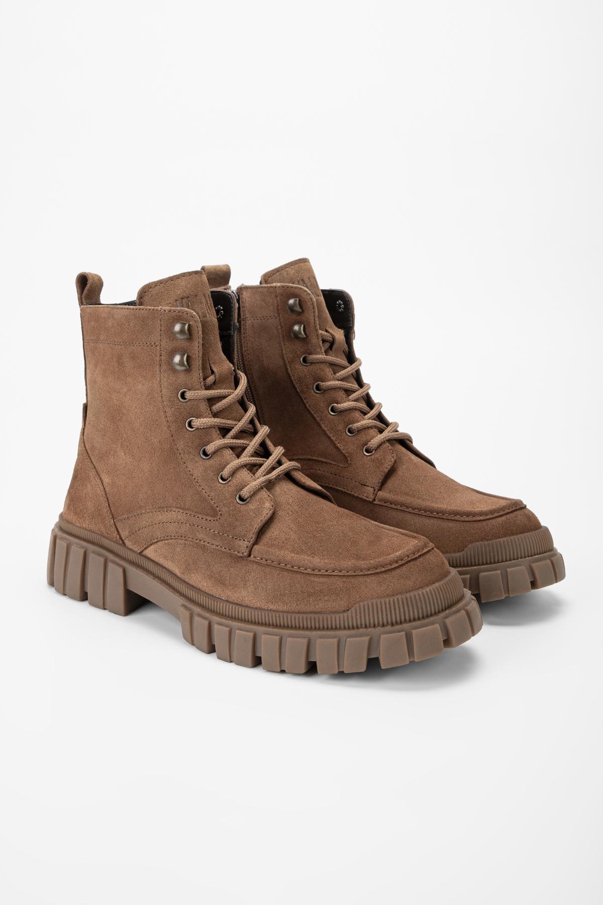 Valmenti Erkek Hakiki Deri Tarçın Casual Bot