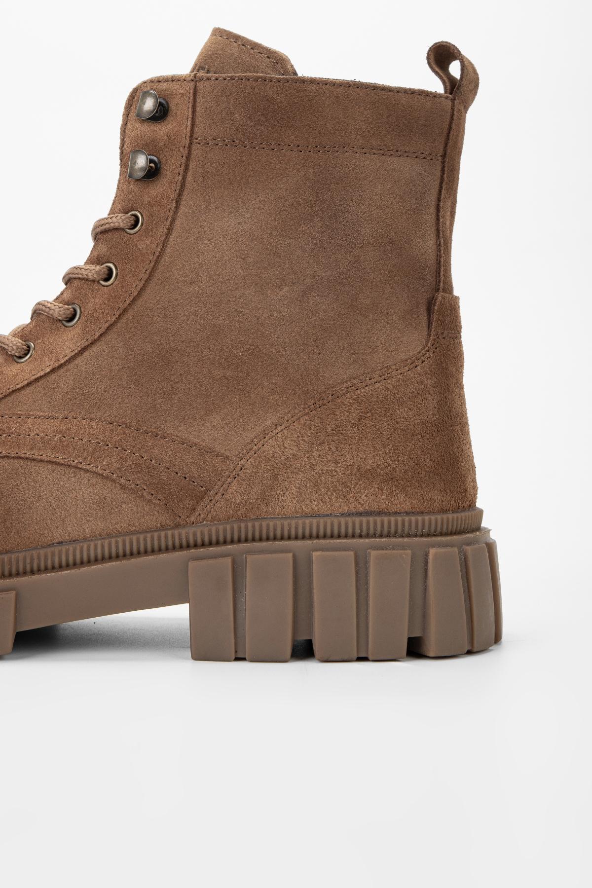 Valmenti Erkek Hakiki Deri Tarçın Casual Bot