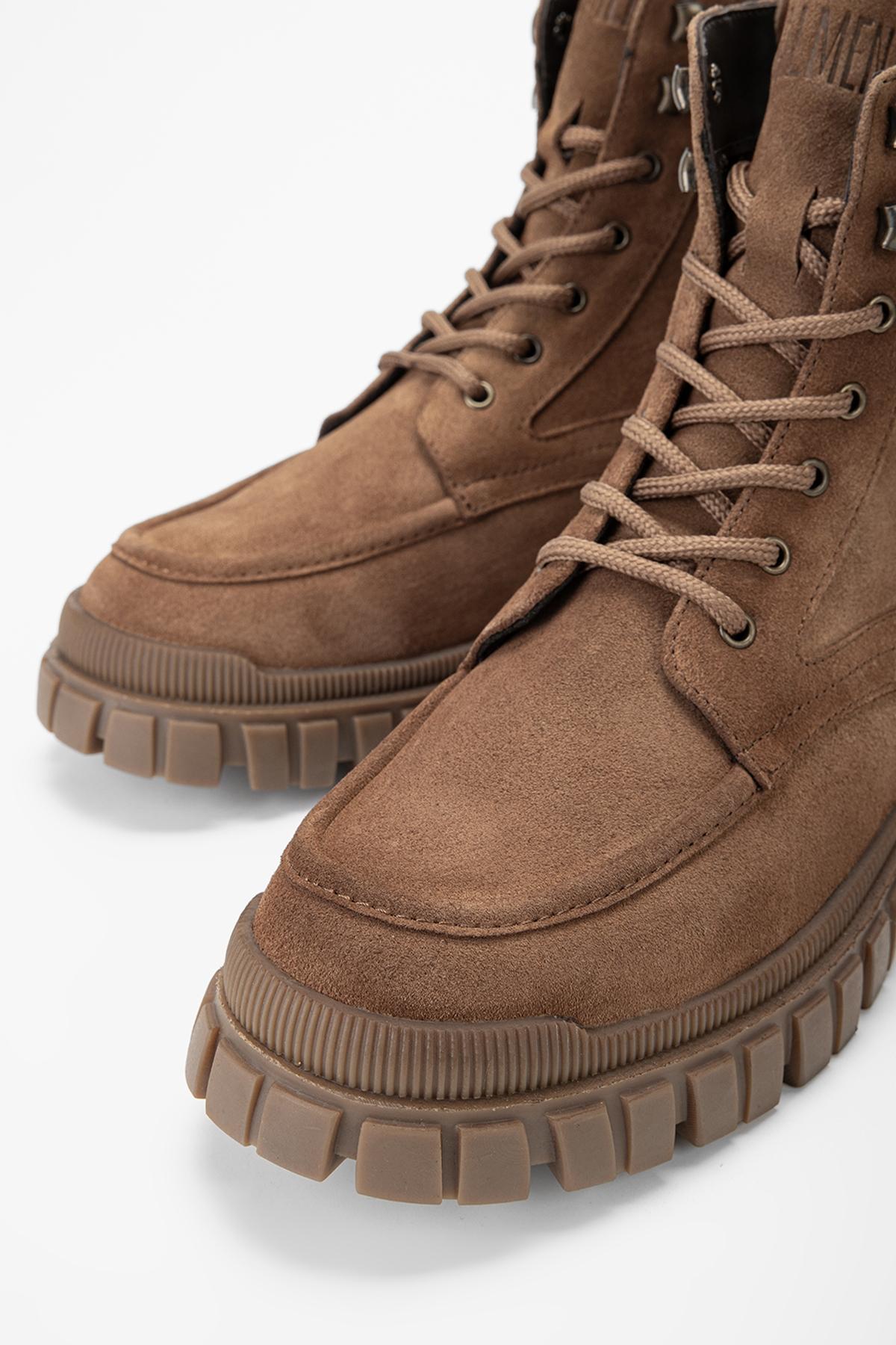 Valmenti Erkek Hakiki Deri Tarçın Casual Bot