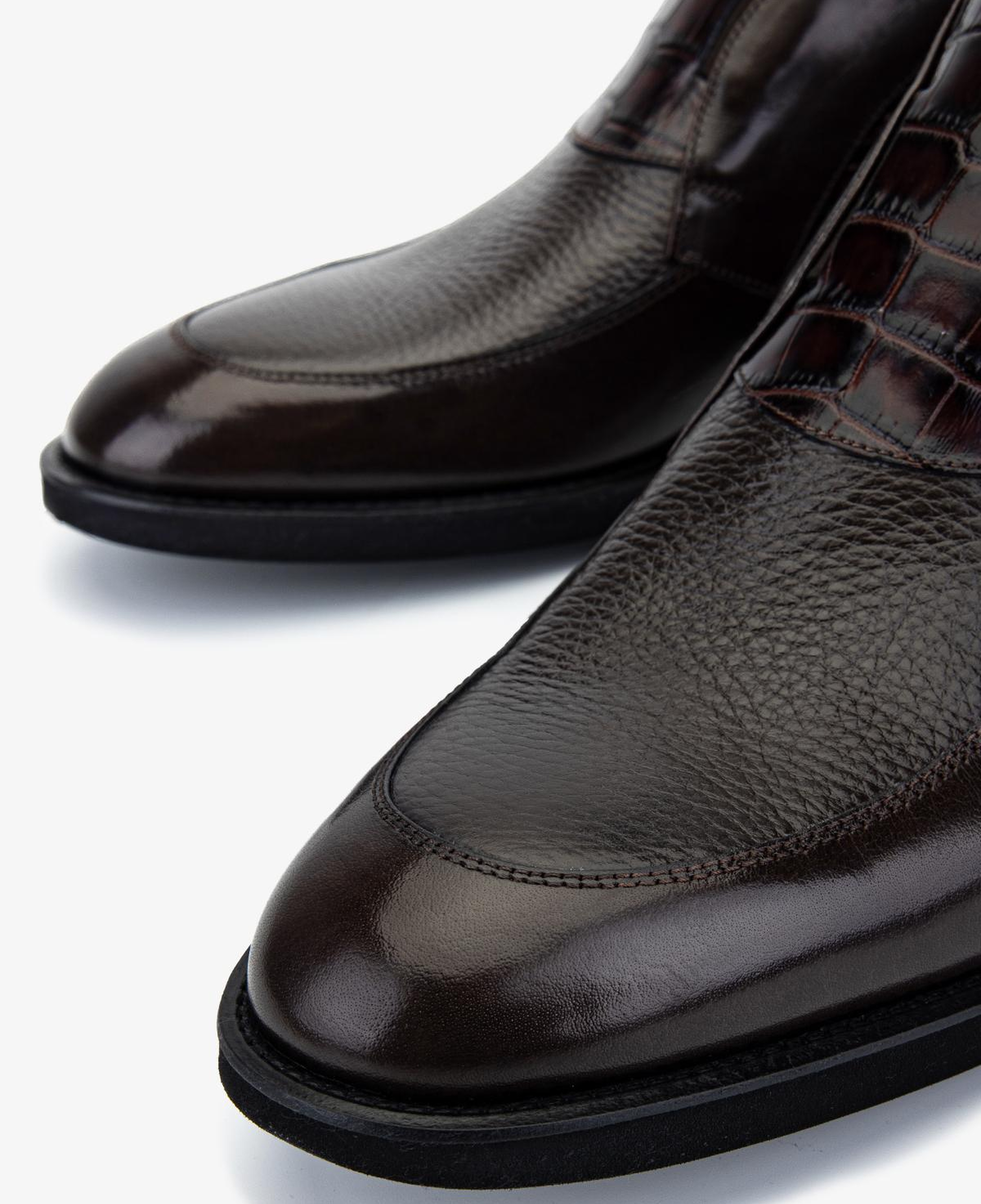 Valmenti Erkek Hakiki Deri Kahverengi Klasik Bot