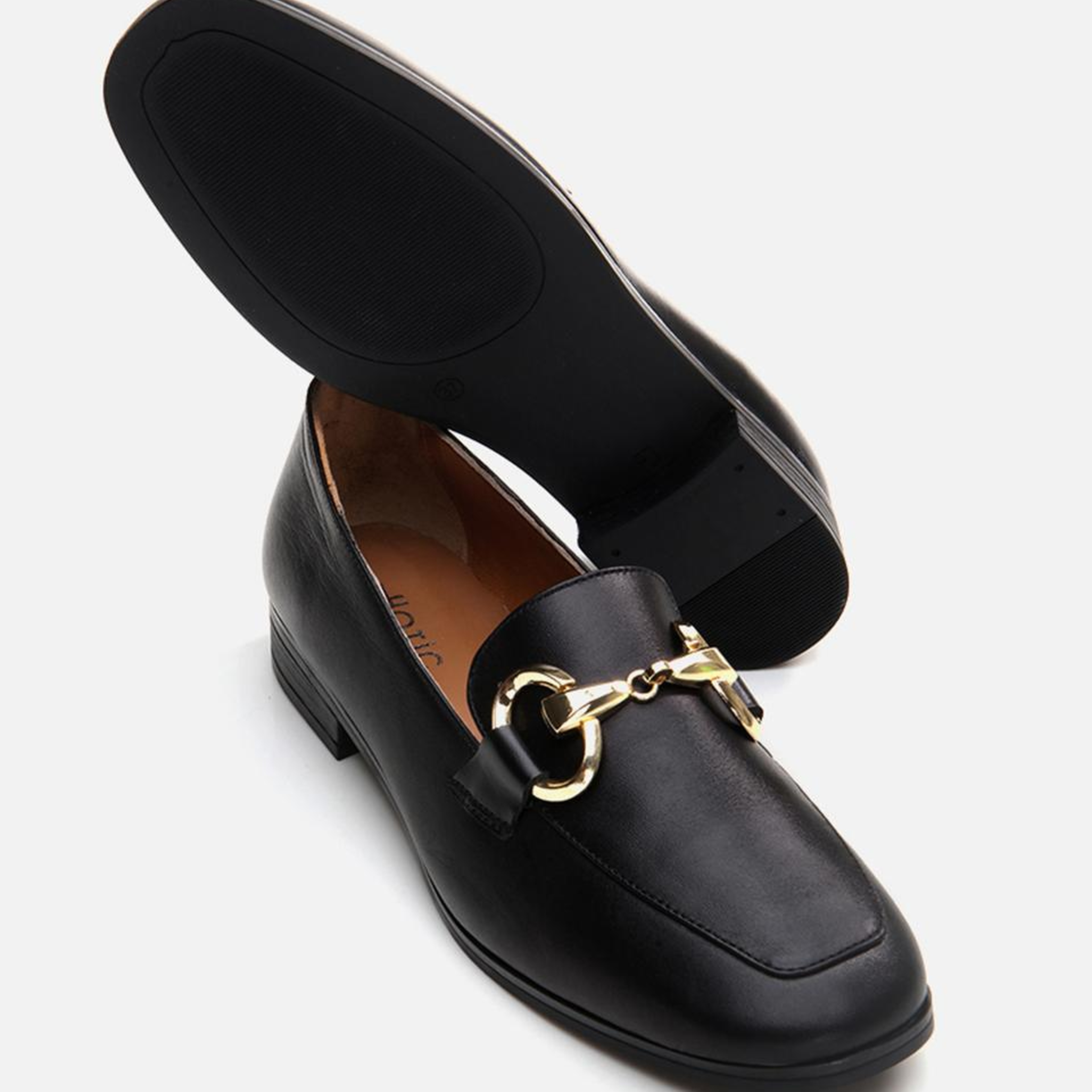 Kadın Deri Siyah Loafer