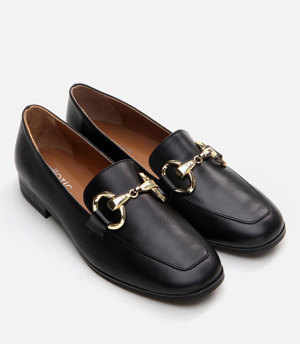 Kadın Deri Siyah Loafer