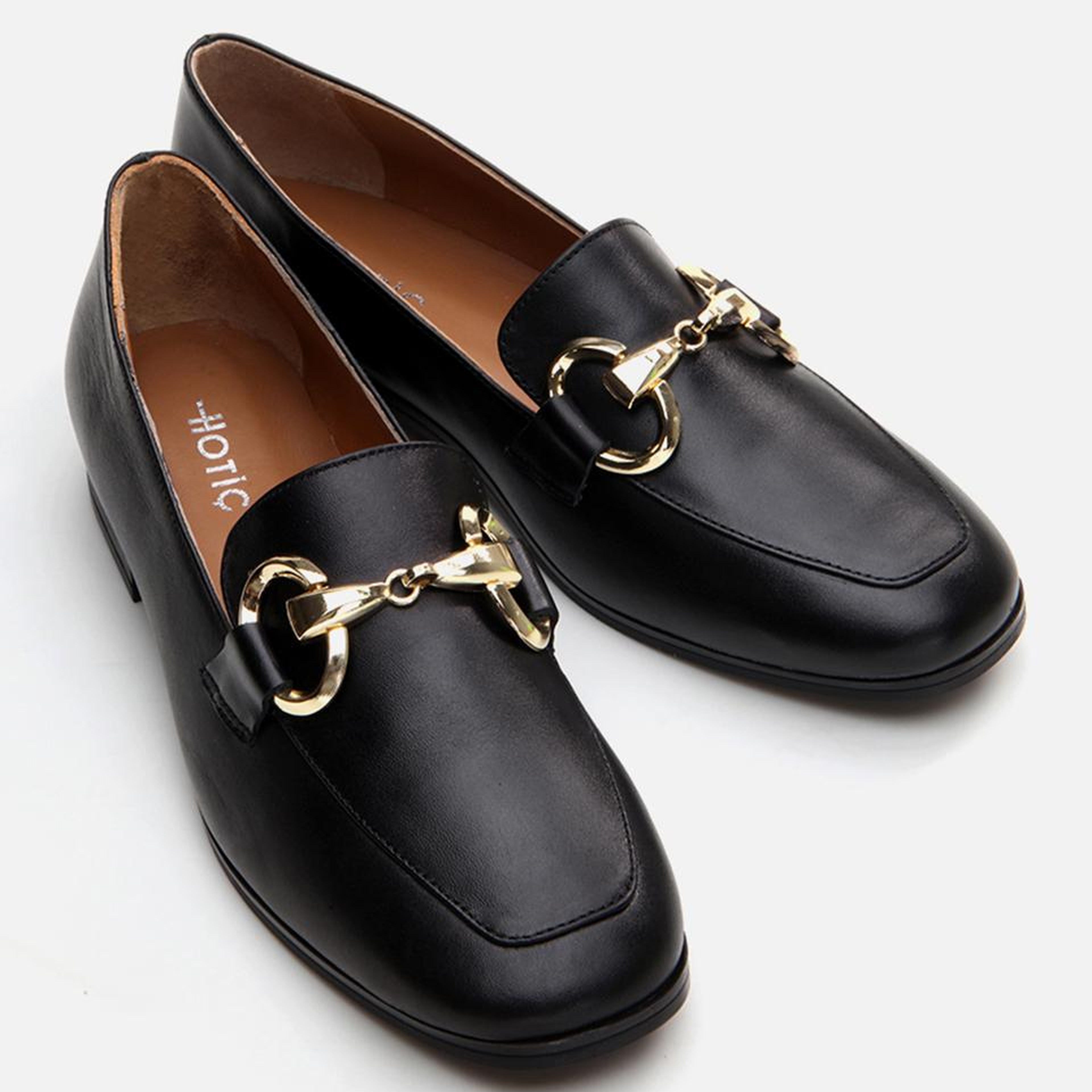 Kadın Deri Siyah Loafer