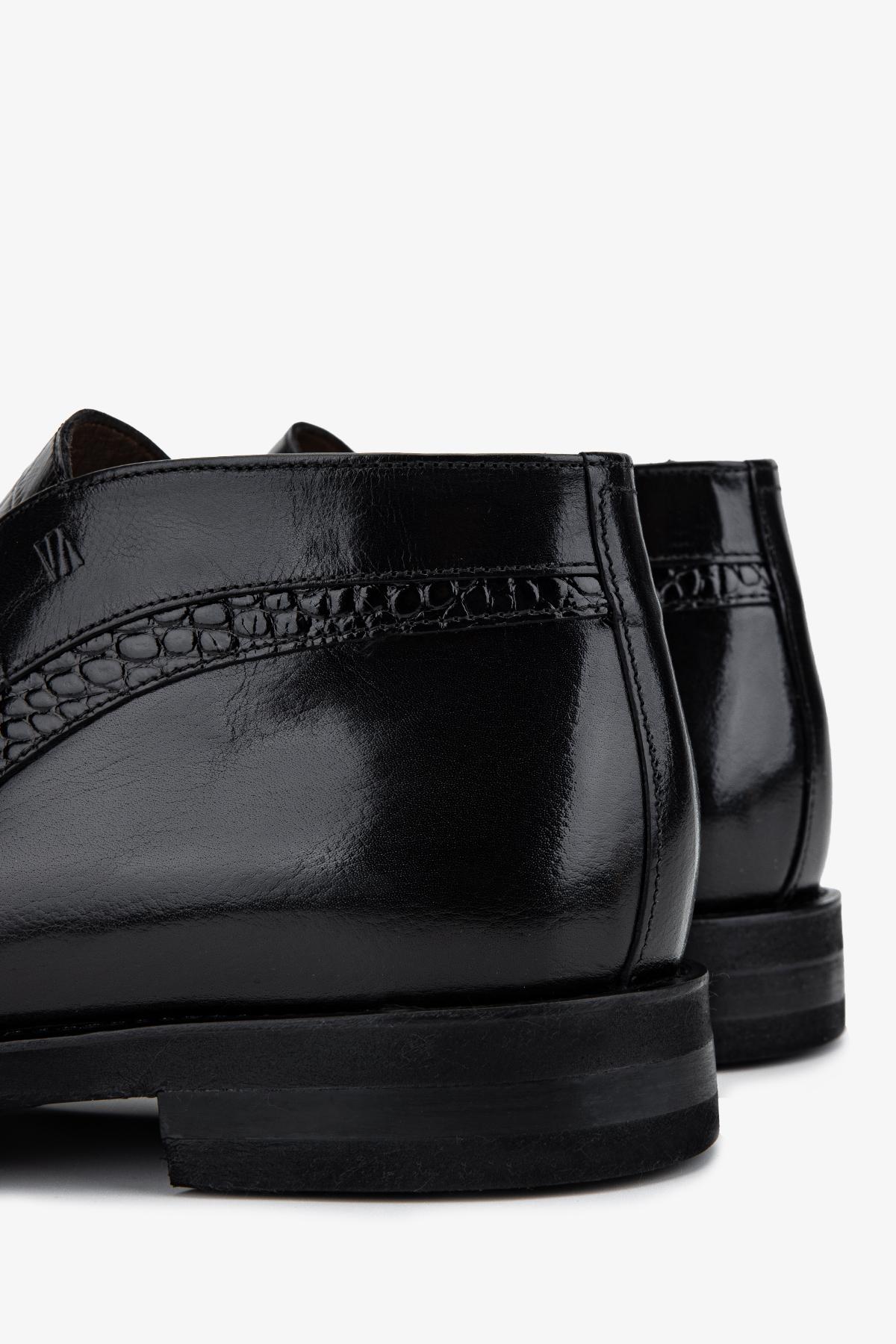 Valmenti Erkek Hakiki Deri Siyah Klasik Bot