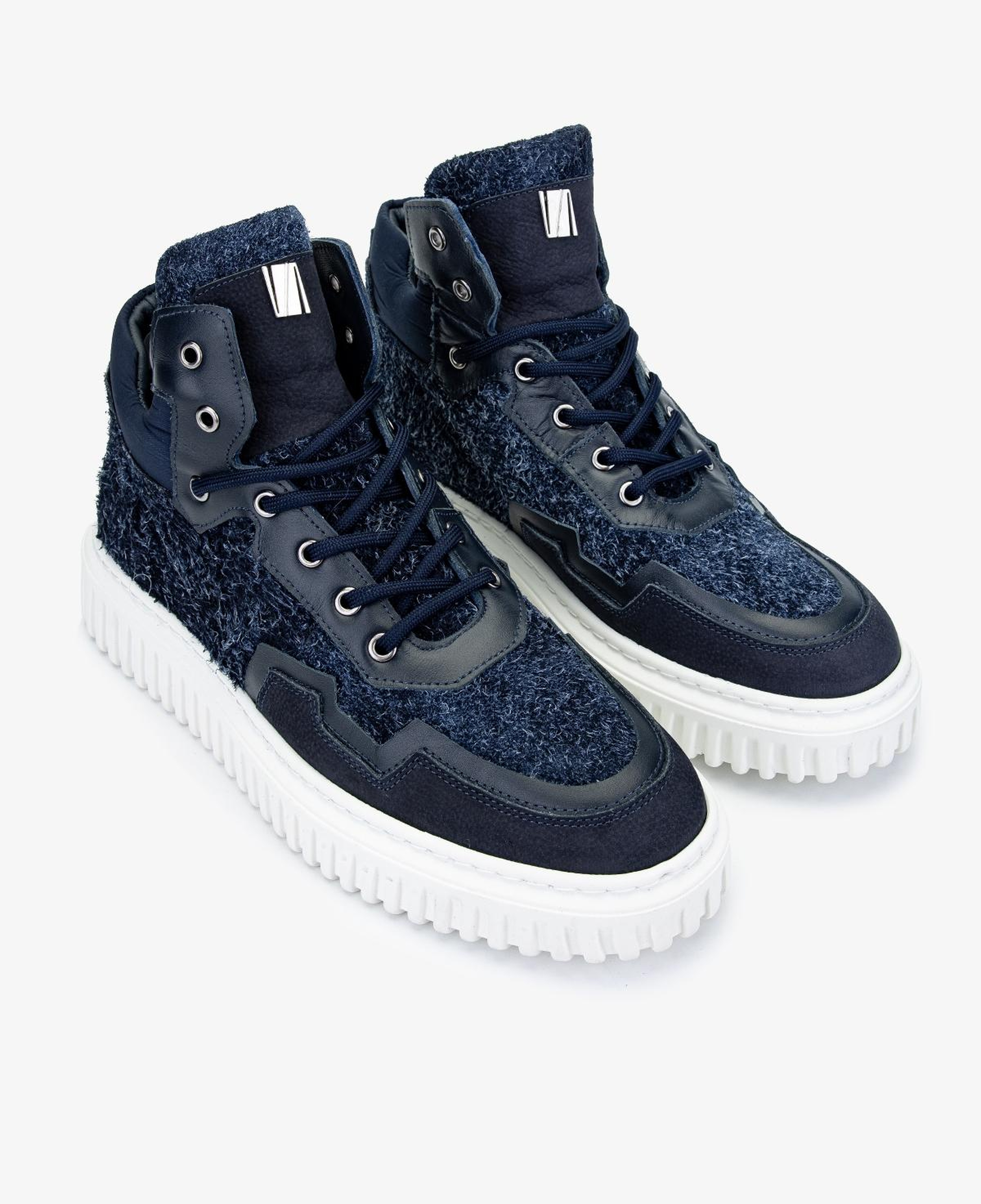 Valmenti Erkek Hakiki Deri Lacivert Casual Bot