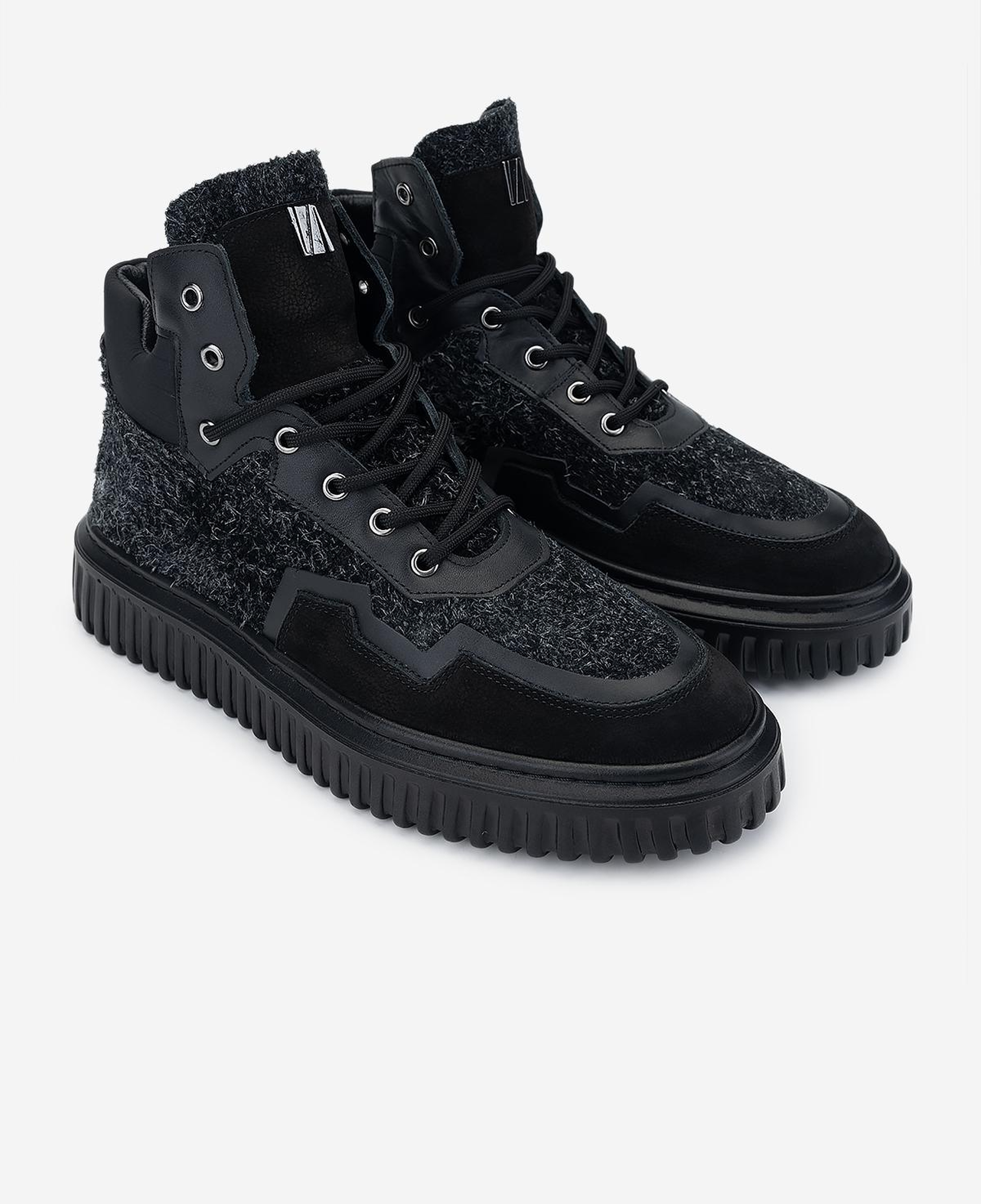 Valmenti Erkek Hakiki Deri Siyah Casual Bot