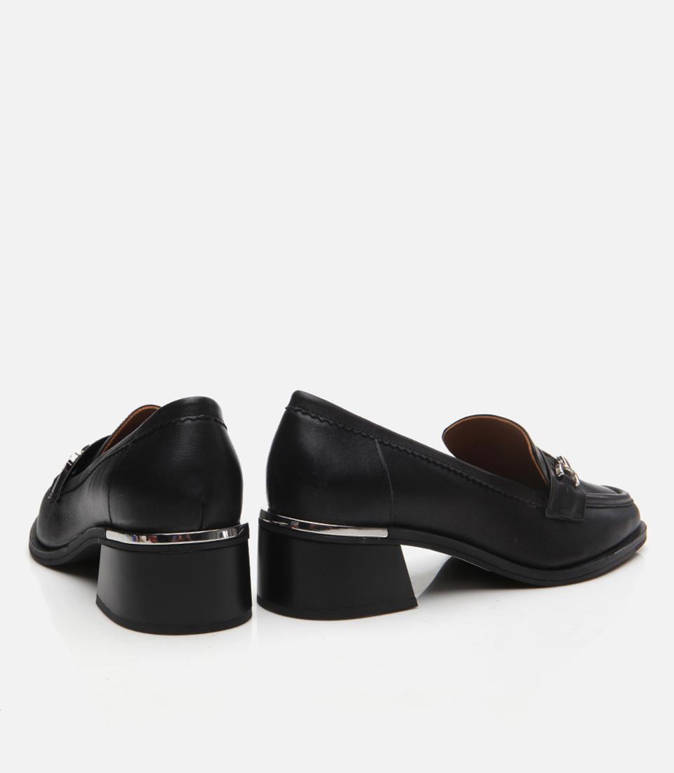 Kadın Deri Siyah Loafer