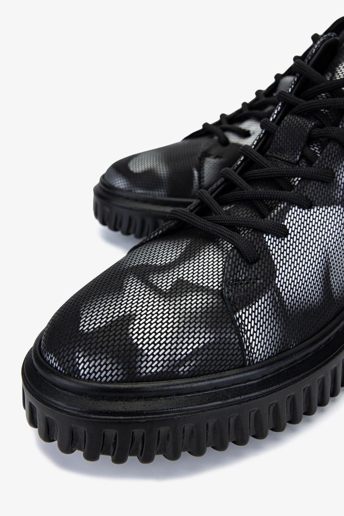 Valmenti Erkek Hakiki Deri Siyah Casual Bot