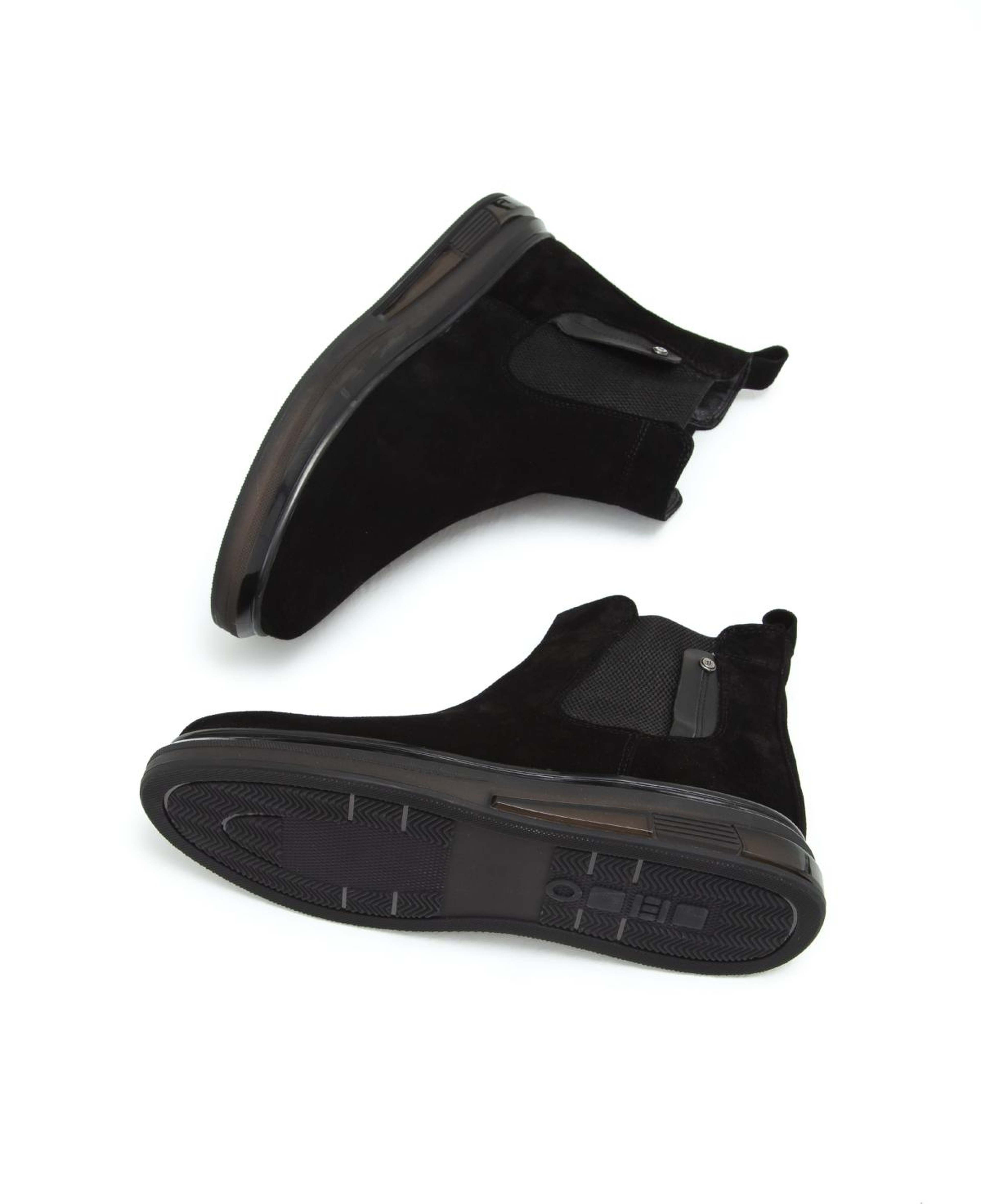 Tnc Sports Erkek Hakiki Deri Siyah Süet Casual Bot