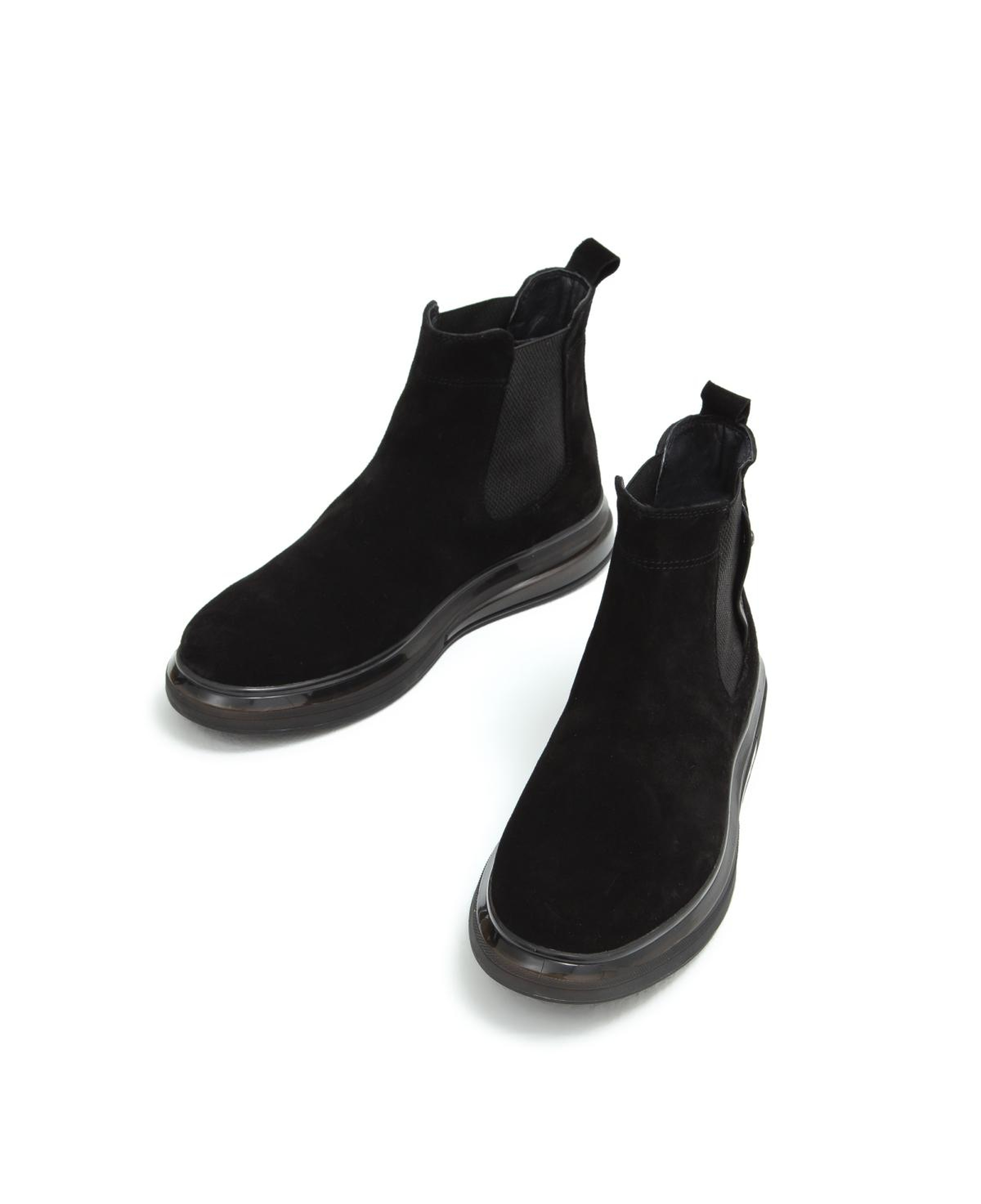 Tnc Sports Erkek Hakiki Deri Siyah Süet Casual Bot