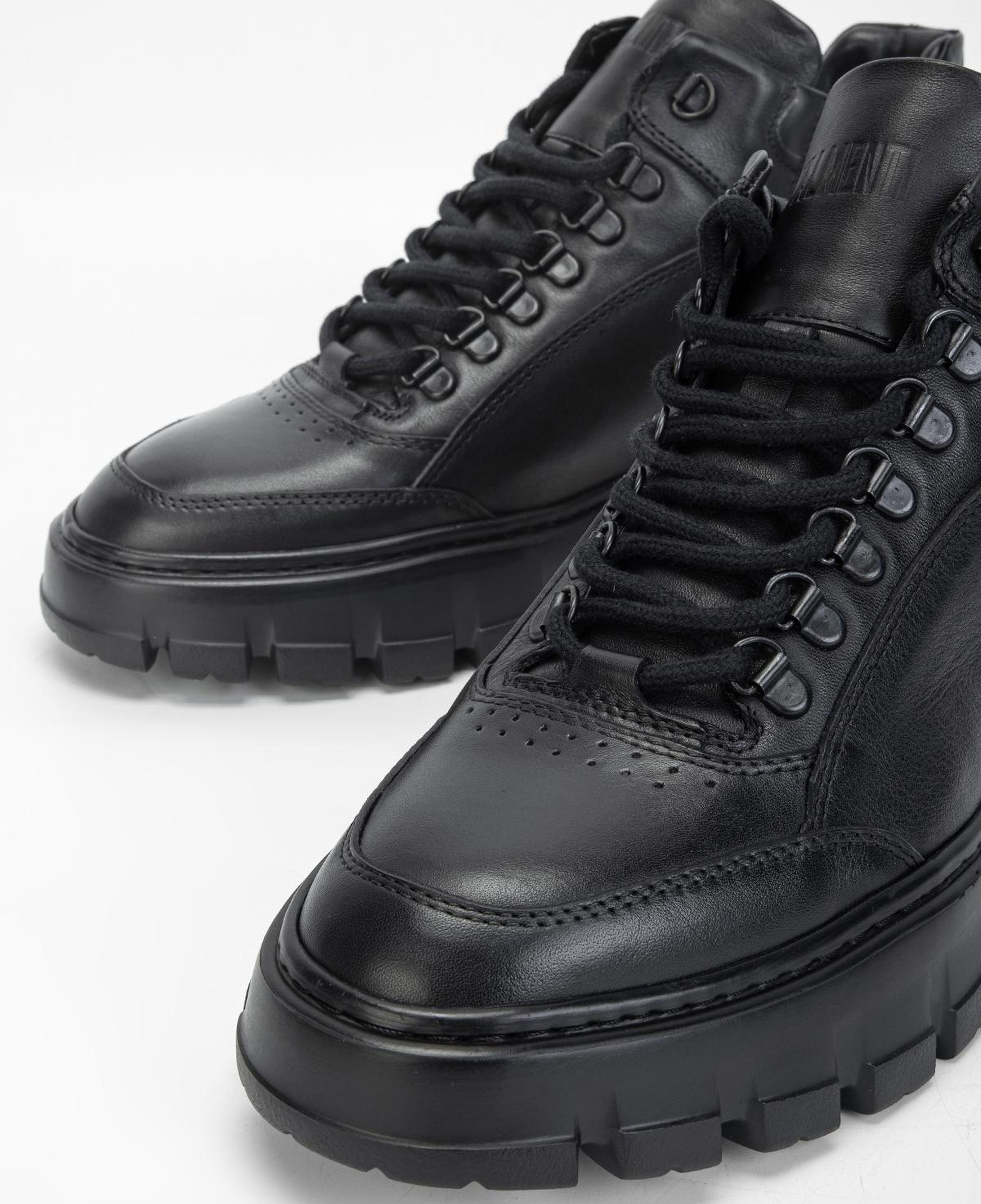 Valmenti Erkek Hakiki Deri Siyah Casual Bot