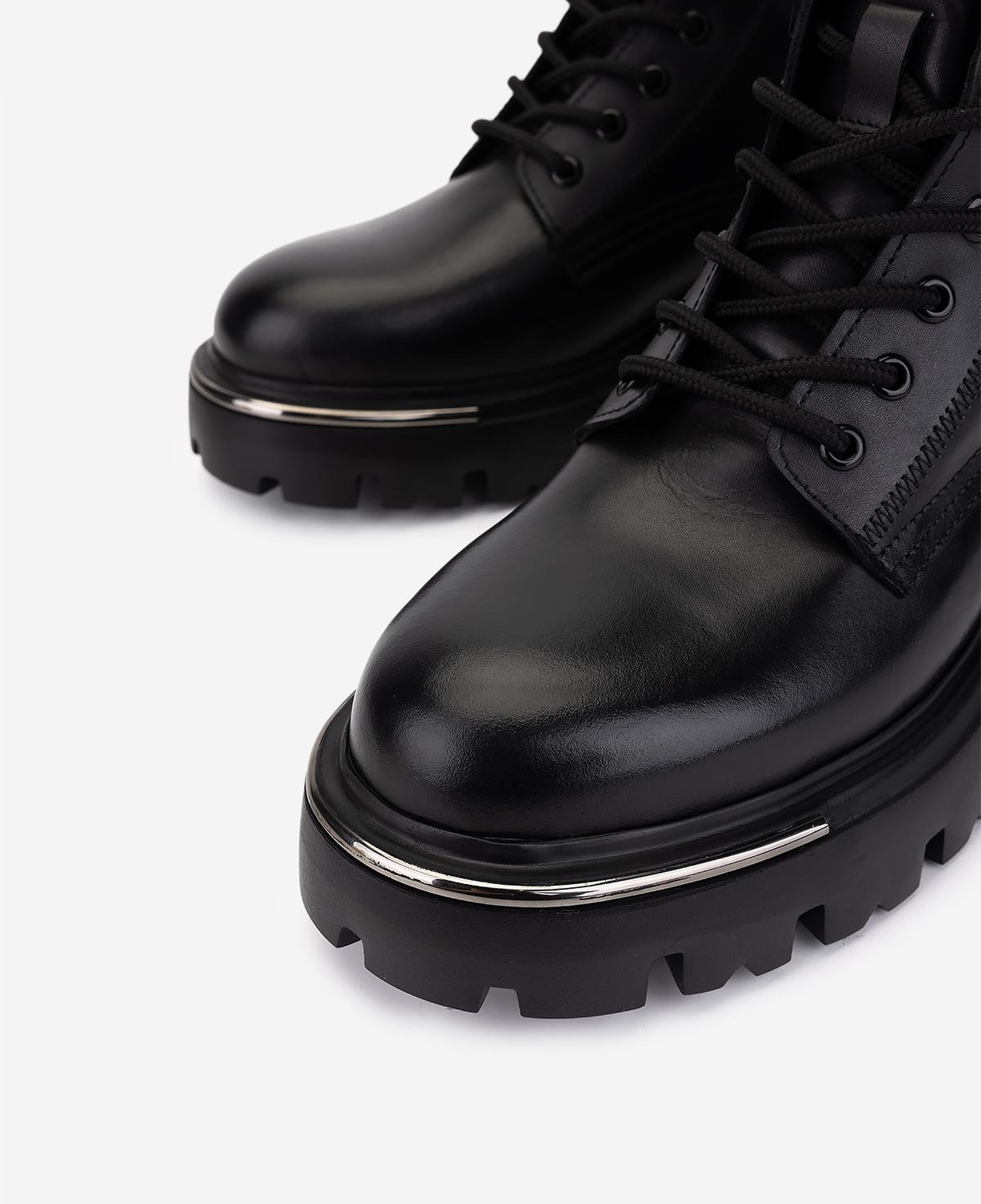 Valmenti Erkek Hakiki Deri Siyah Casual Bot