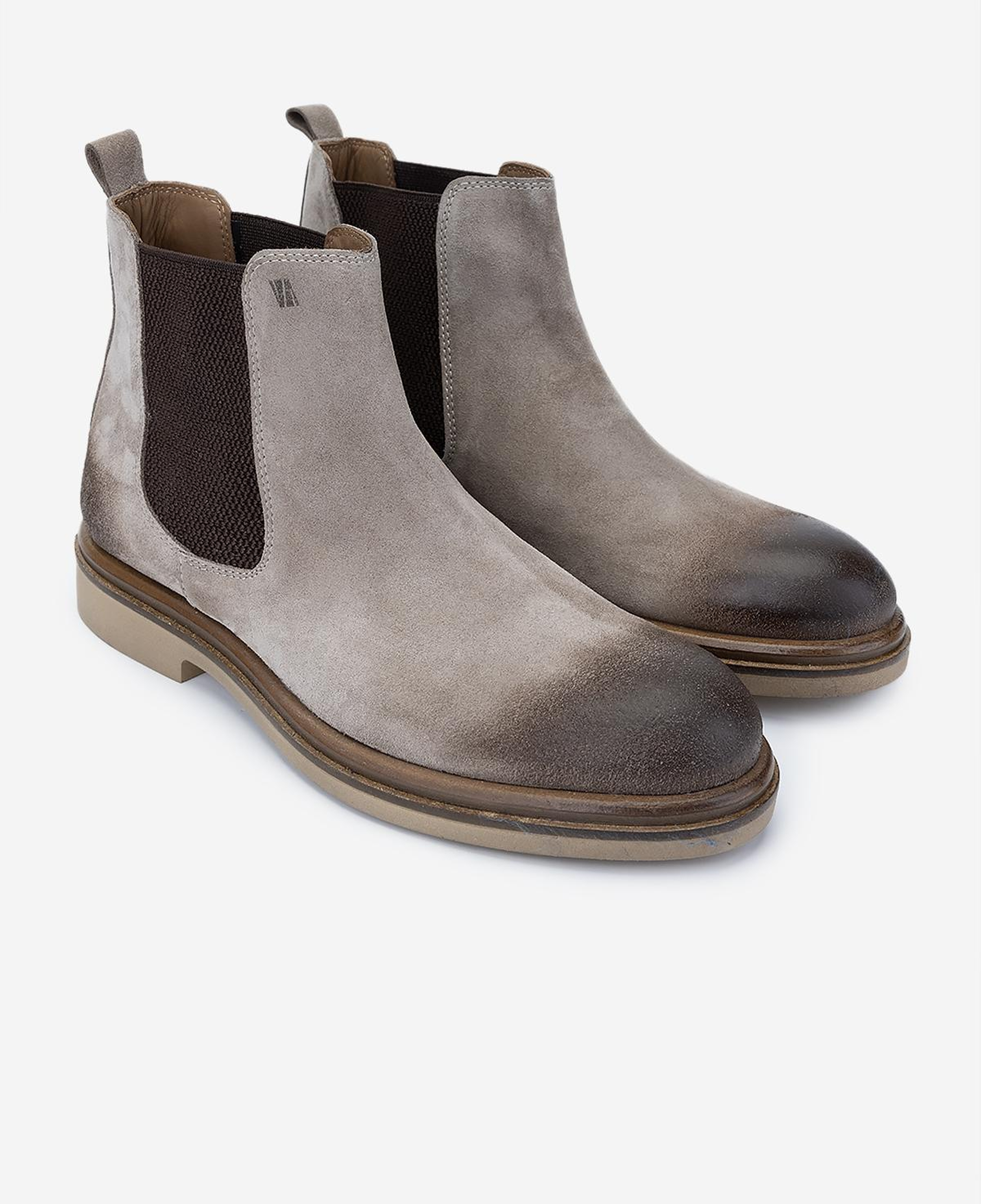 Valmenti Erkek Hakiki Deri Bej Süet Casual Bot