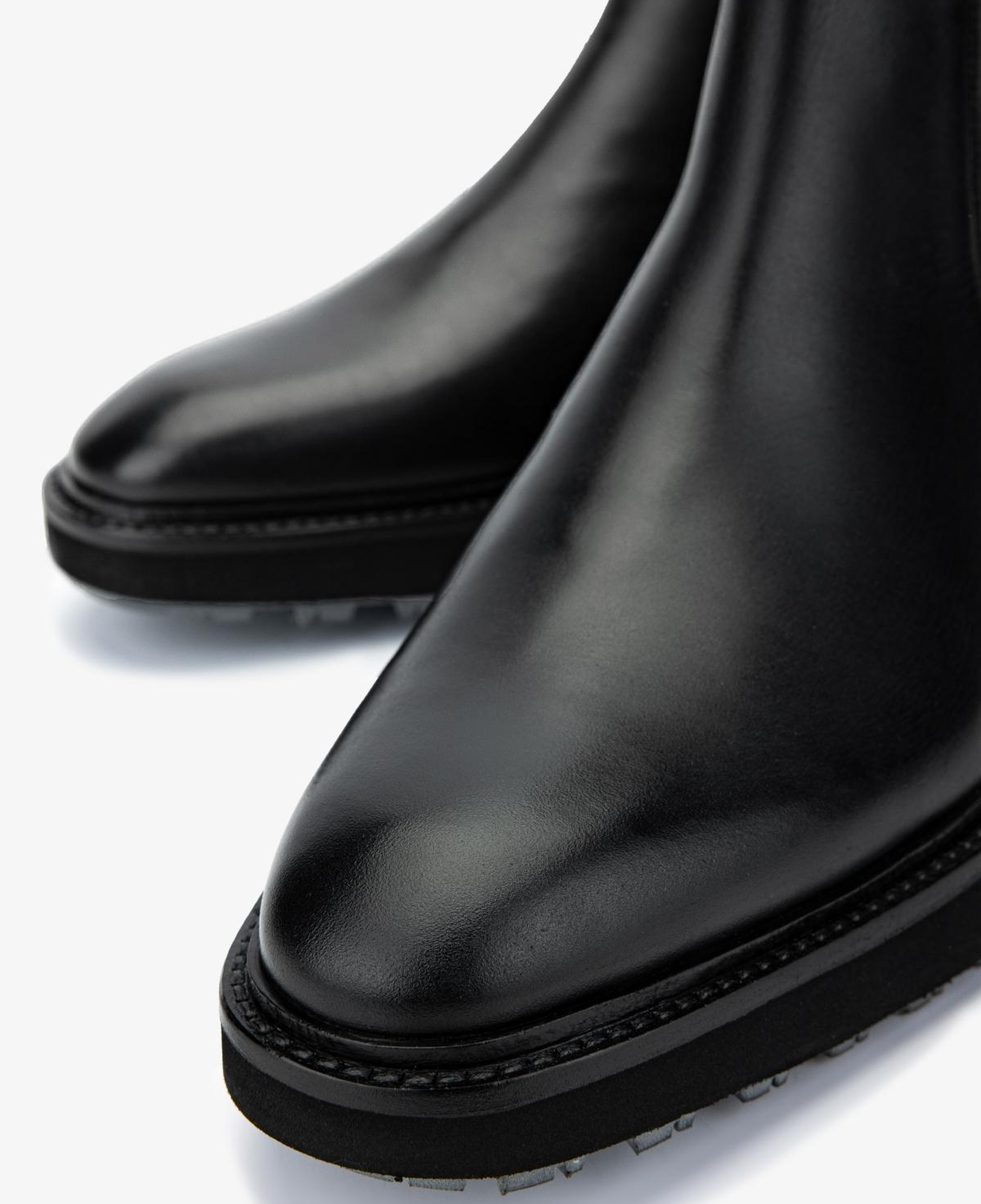 Valmenti Erkek Hakiki Deri Siyah Klasik Bot