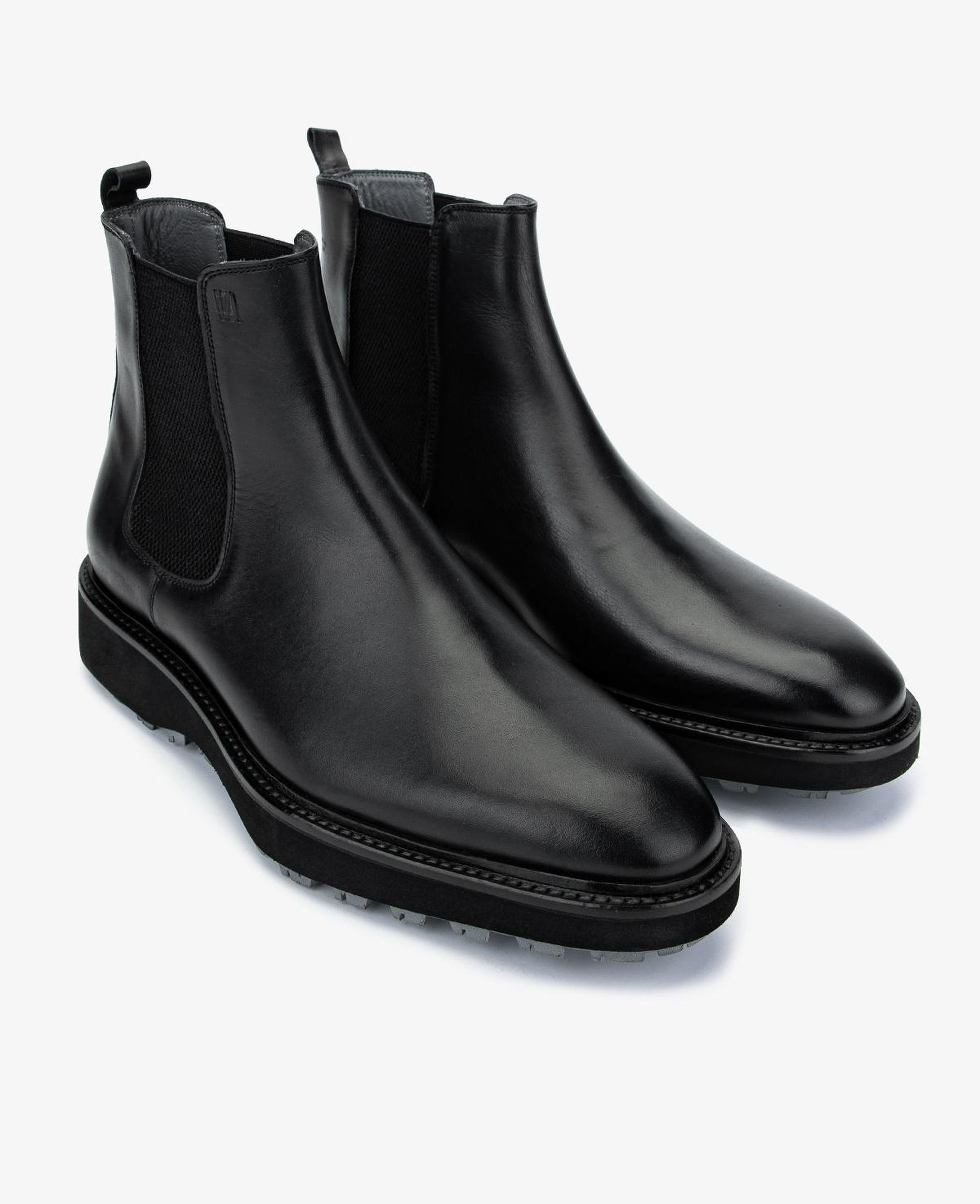 Valmenti Erkek Hakiki Deri Siyah Klasik Bot