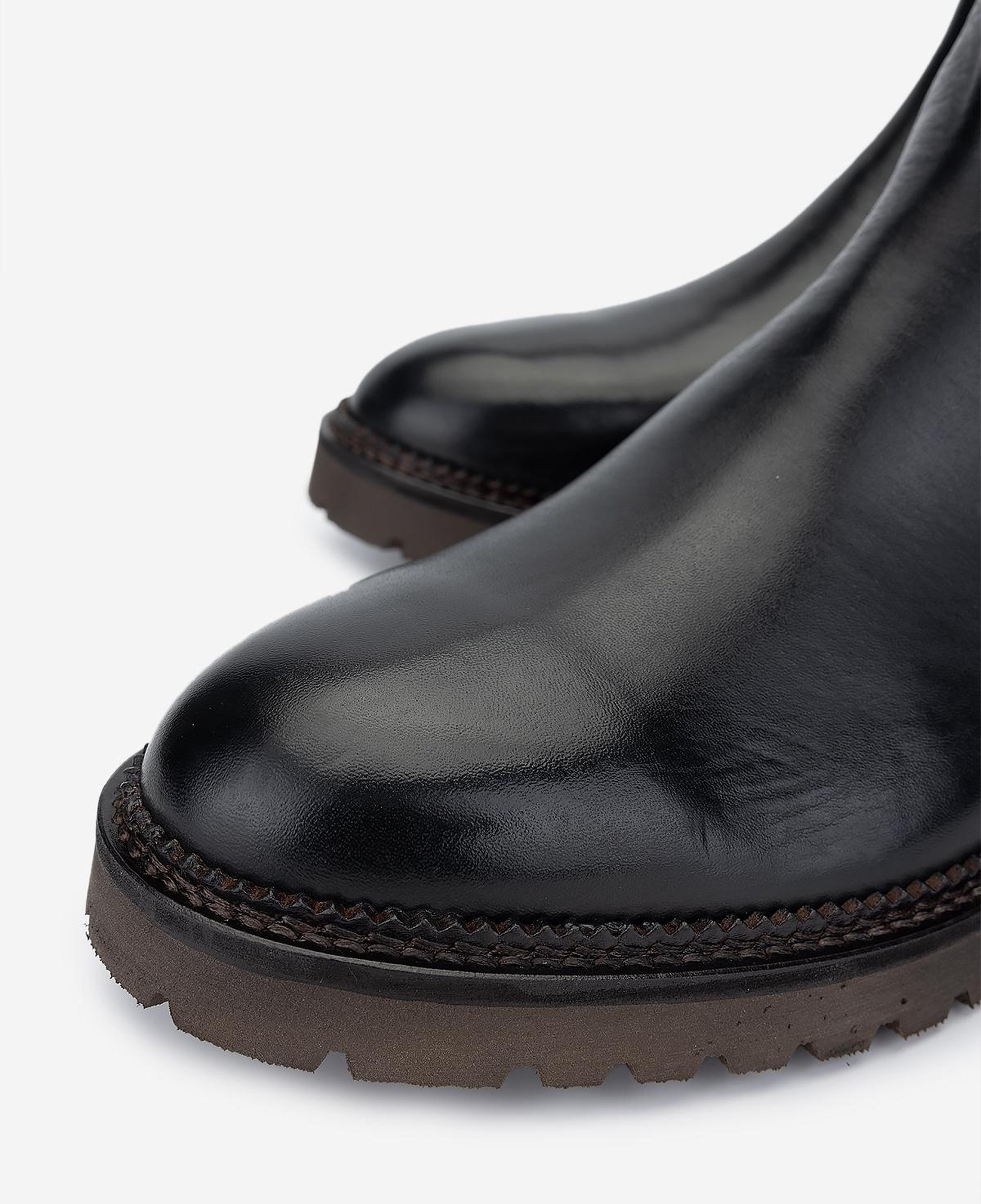 Valmenti Erkek Hakiki Deri Siyah Casual Bot