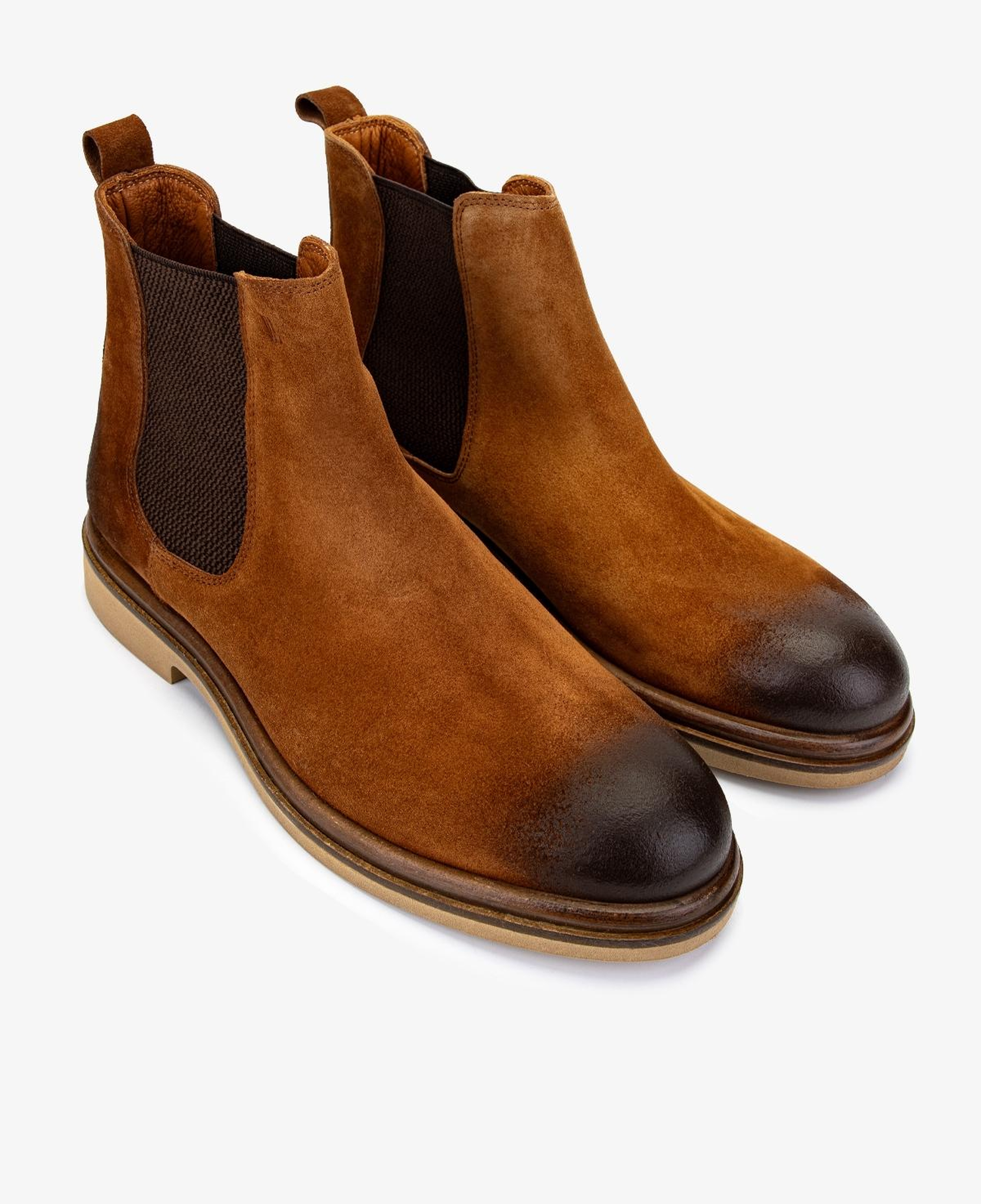 Valmenti Erkek Hakiki Deri Taba Süet Casual Bot