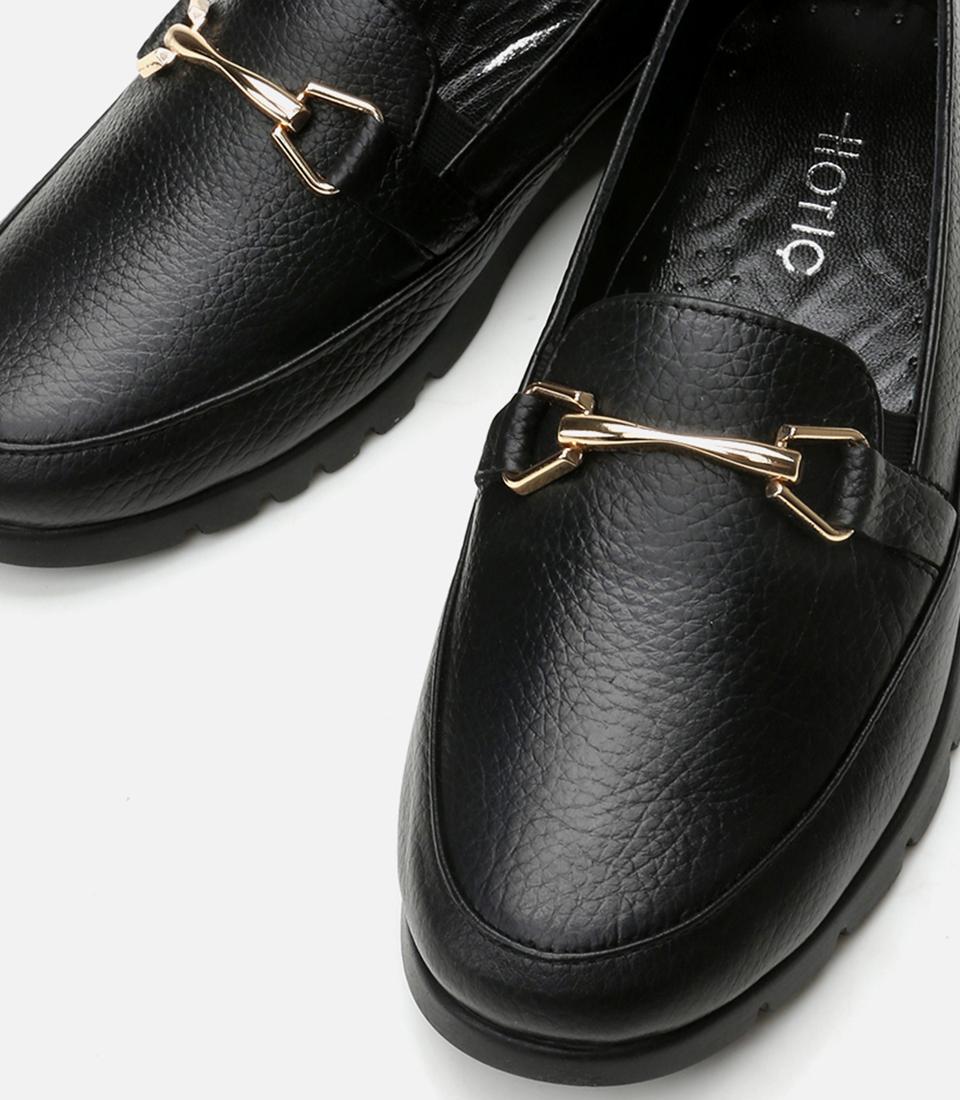 Kadın Deri Siyah Loafer