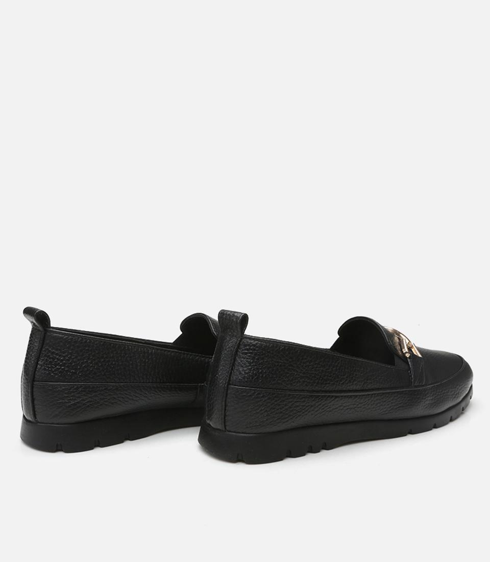 Kadın Deri Siyah Loafer