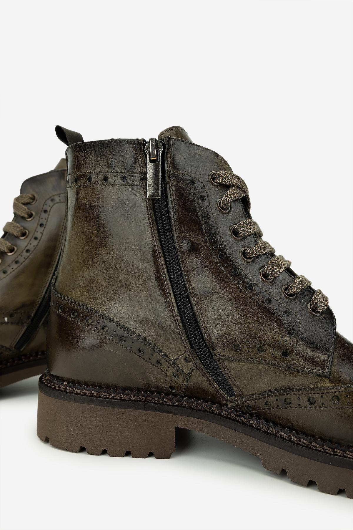 Valmenti Erkek Hakiki Deri Multi Renk Casual Bot