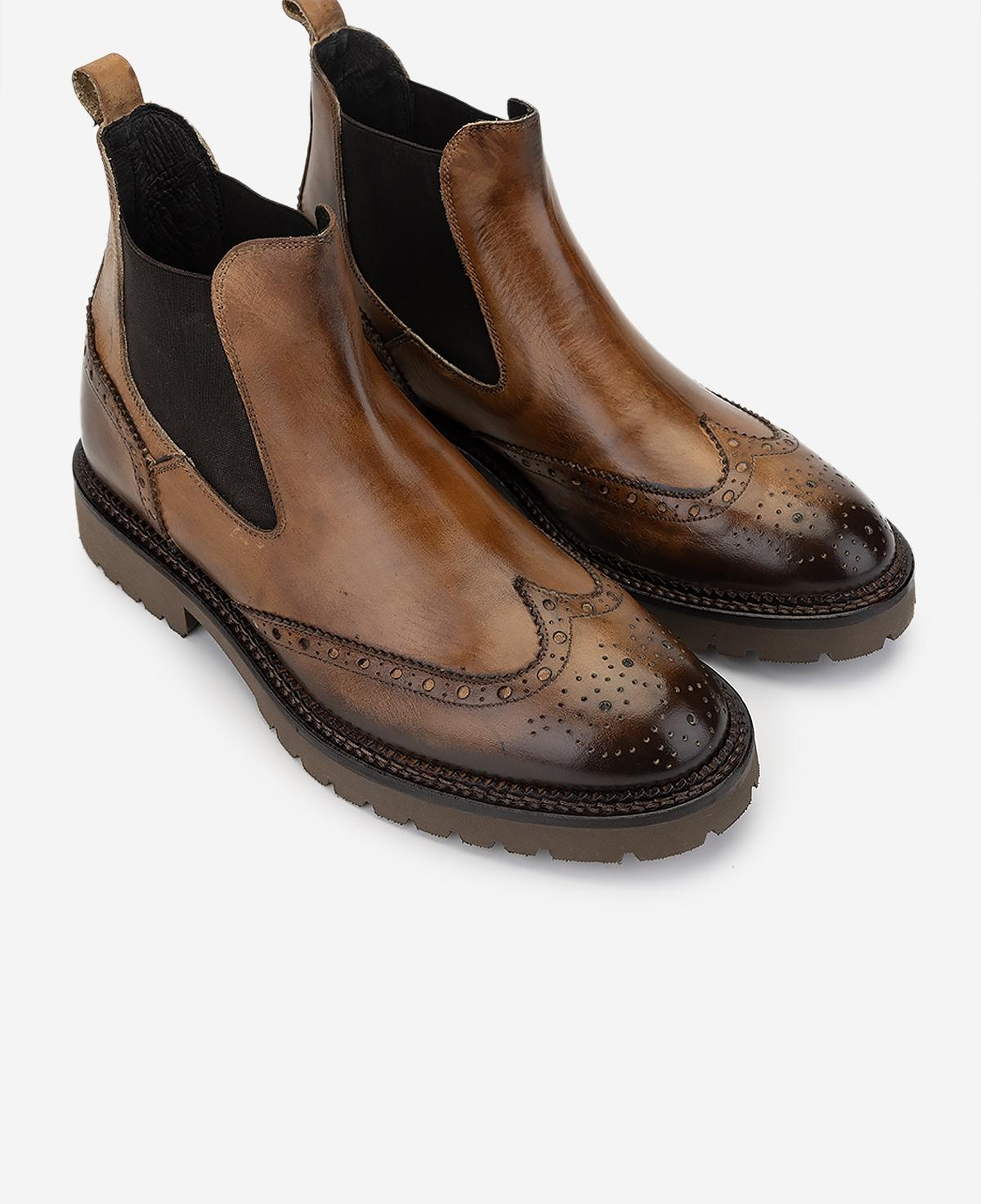 Valmenti Erkek Hakiki Deri Taba Casual Bot