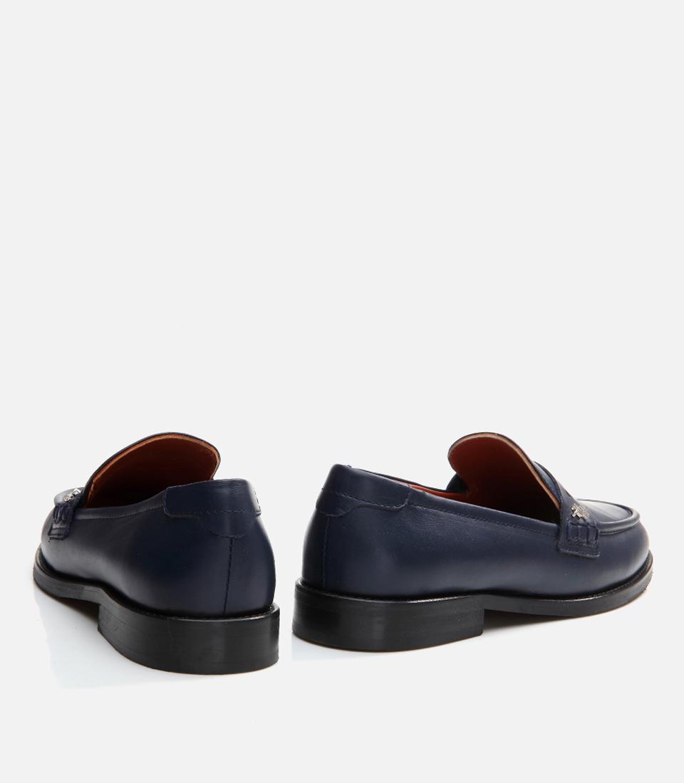 Kadın Deri Lacivert Loafer