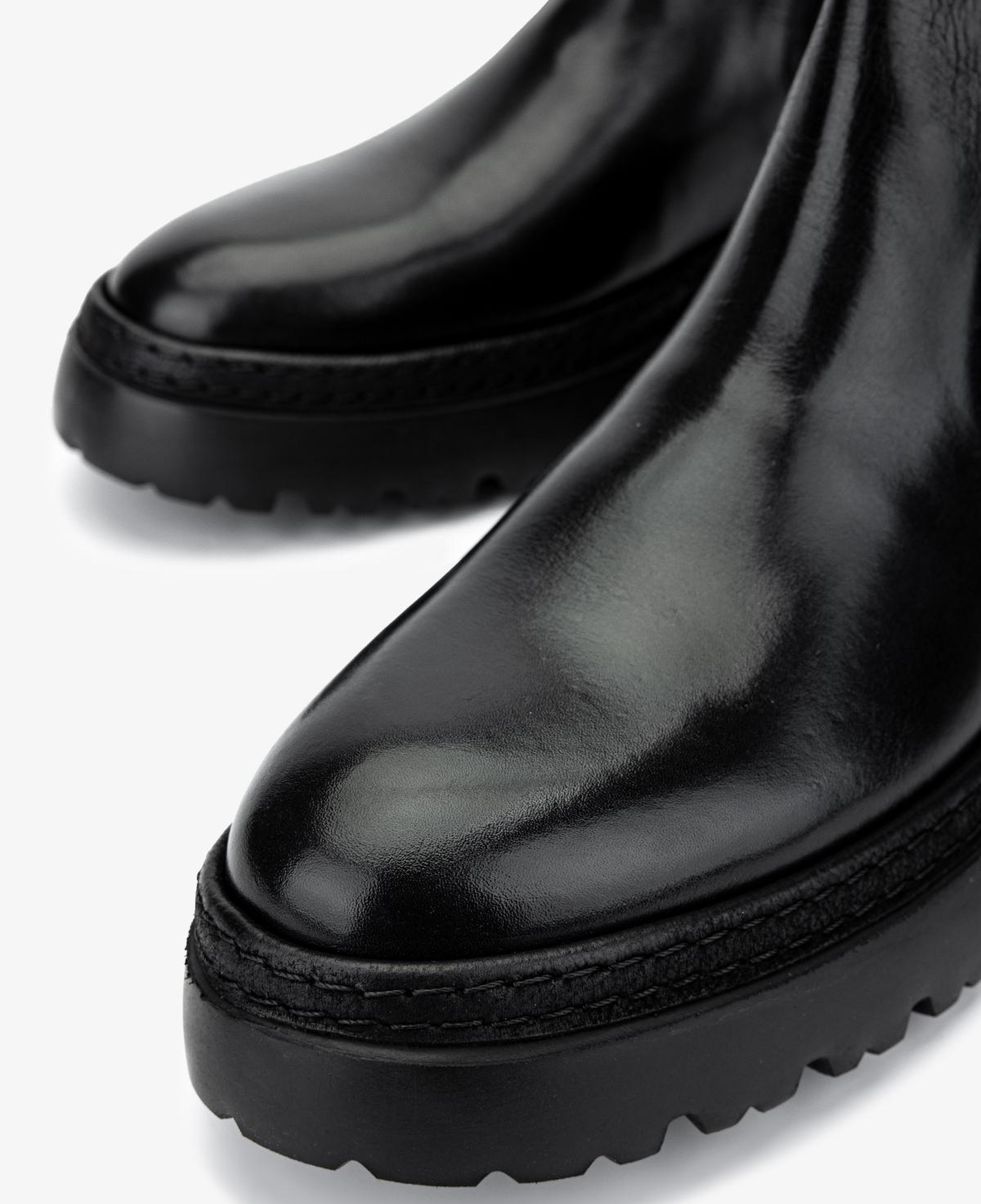 Valmenti Erkek Hakiki Deri Siyah Antik Casual Bot