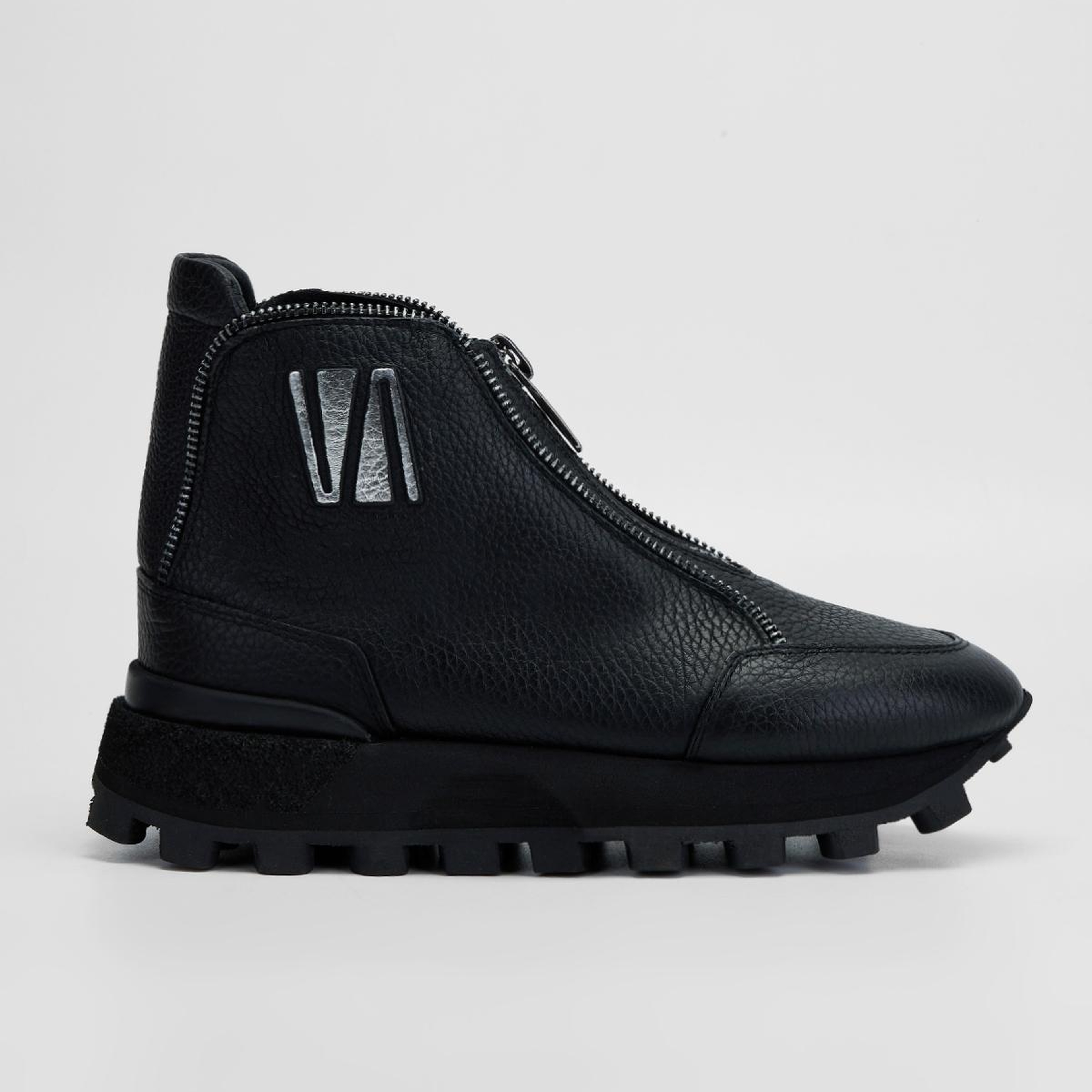 Valmenti Kadın Hakiki Deri Siyah Floter Düz Bot