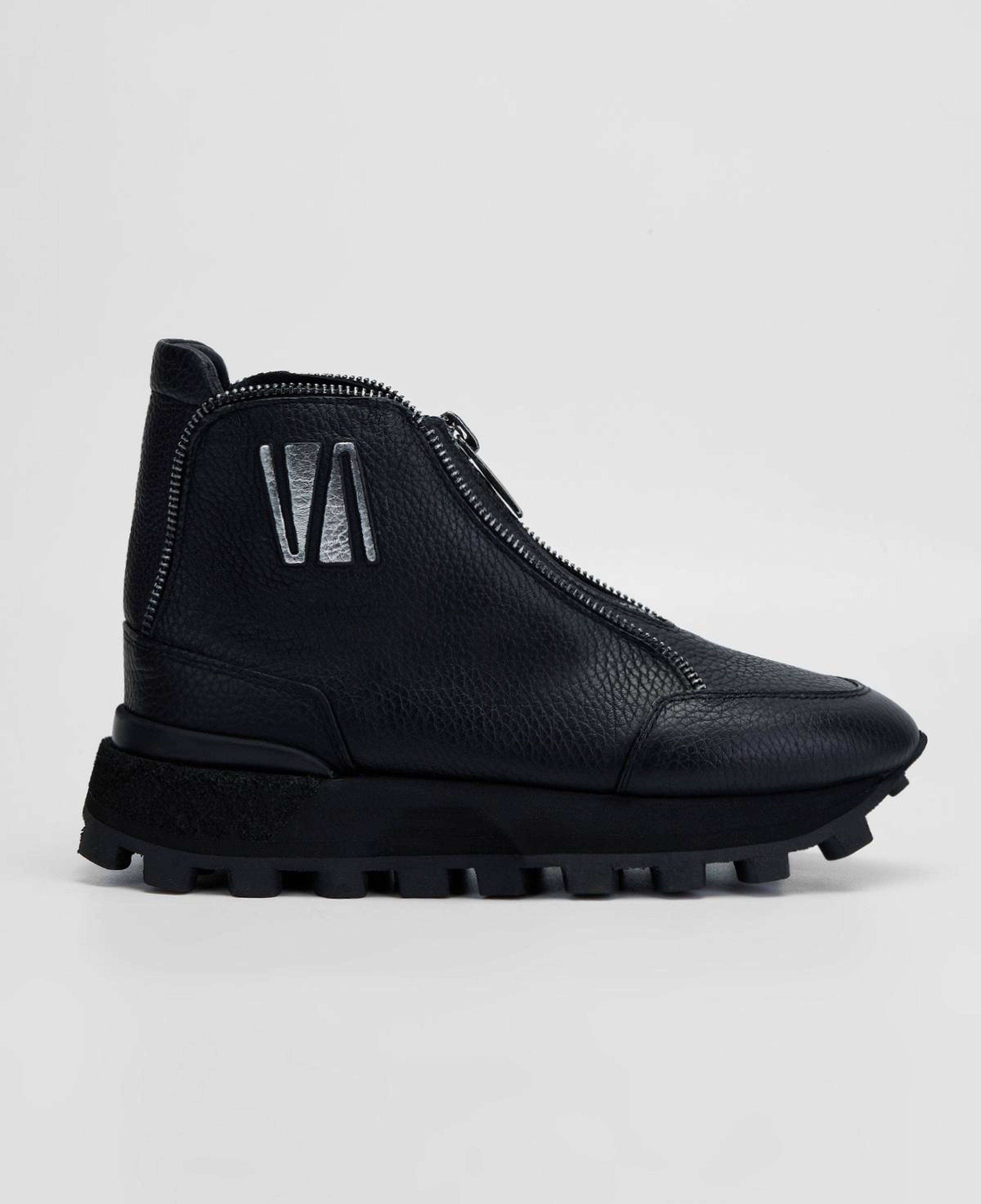 Valmenti Kadın Hakiki Deri Siyah Floter Düz Bot