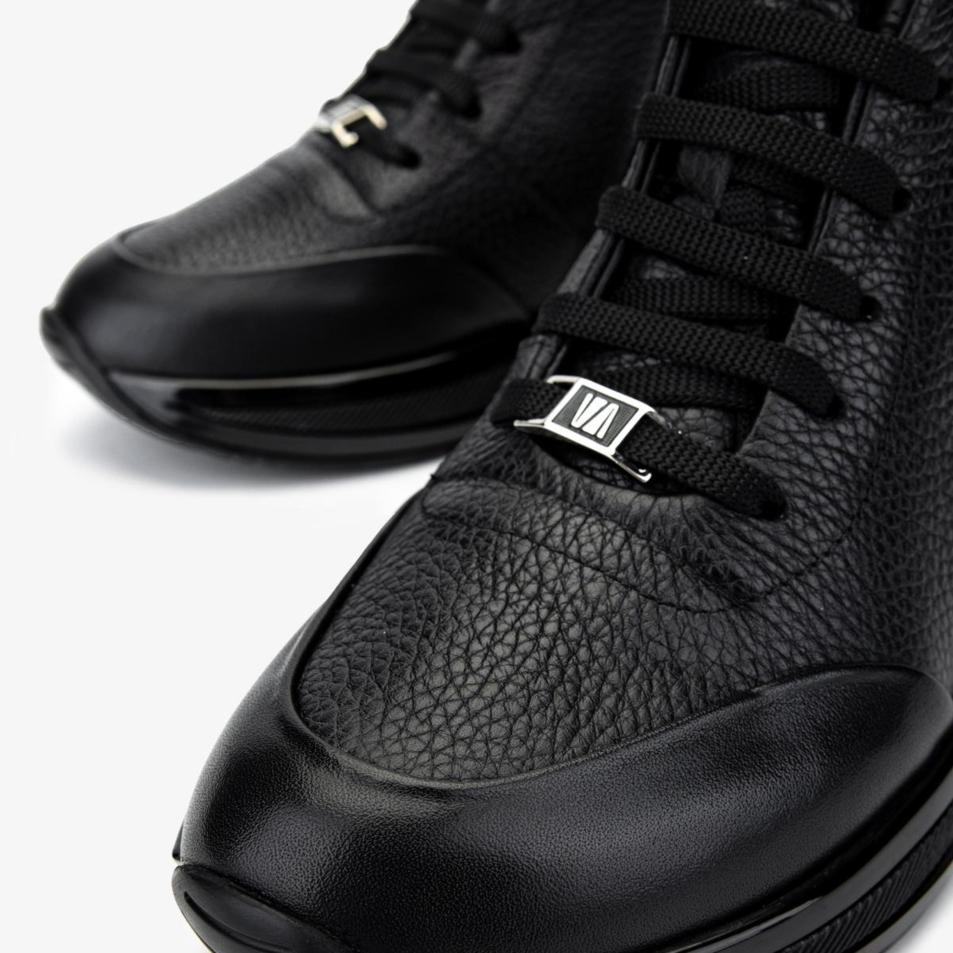 Valmenti Kadın Hakiki Deri Siyah Düz Bot