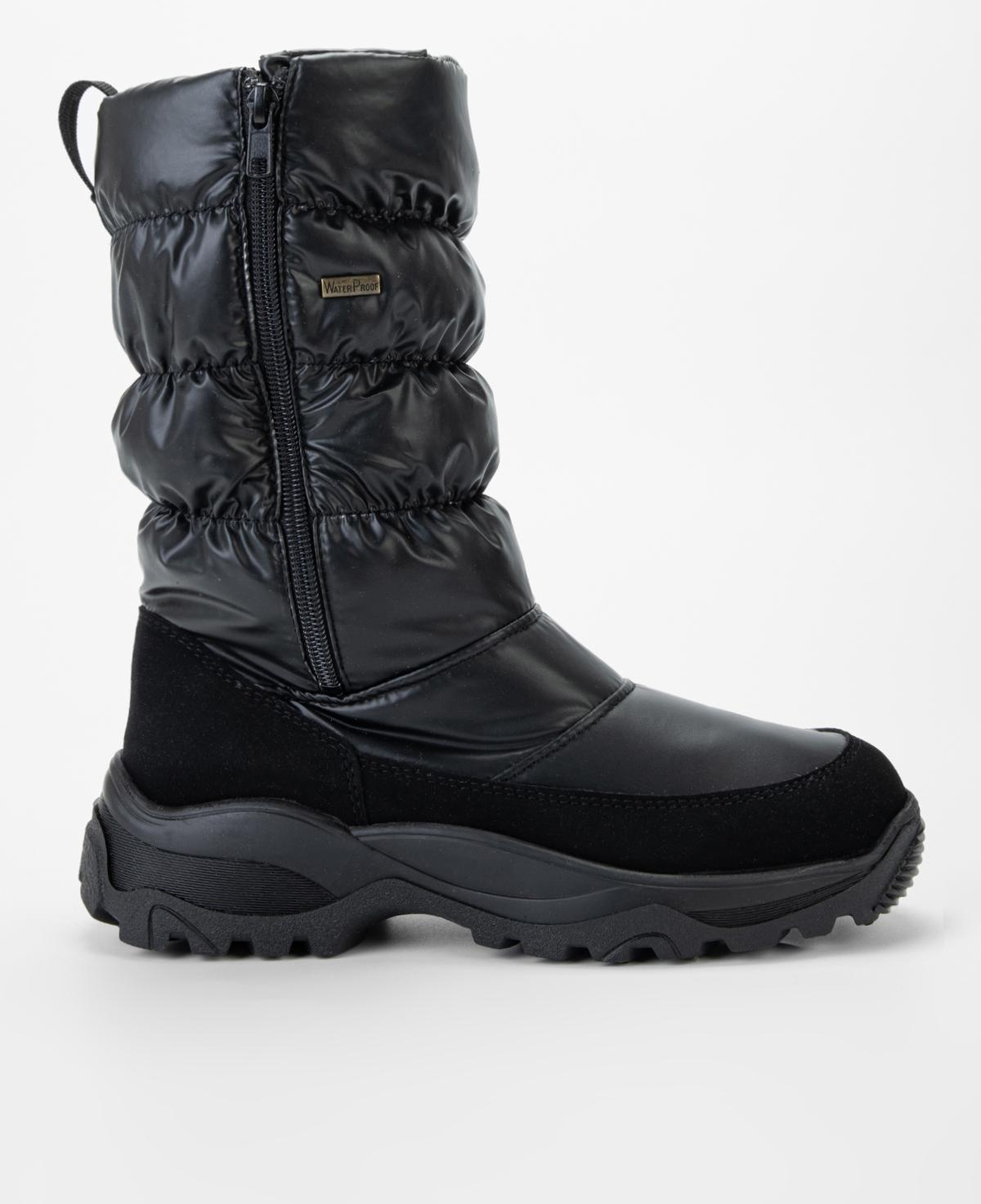 Othree Kadın Deri & Tekstil Siyah Kar Botu