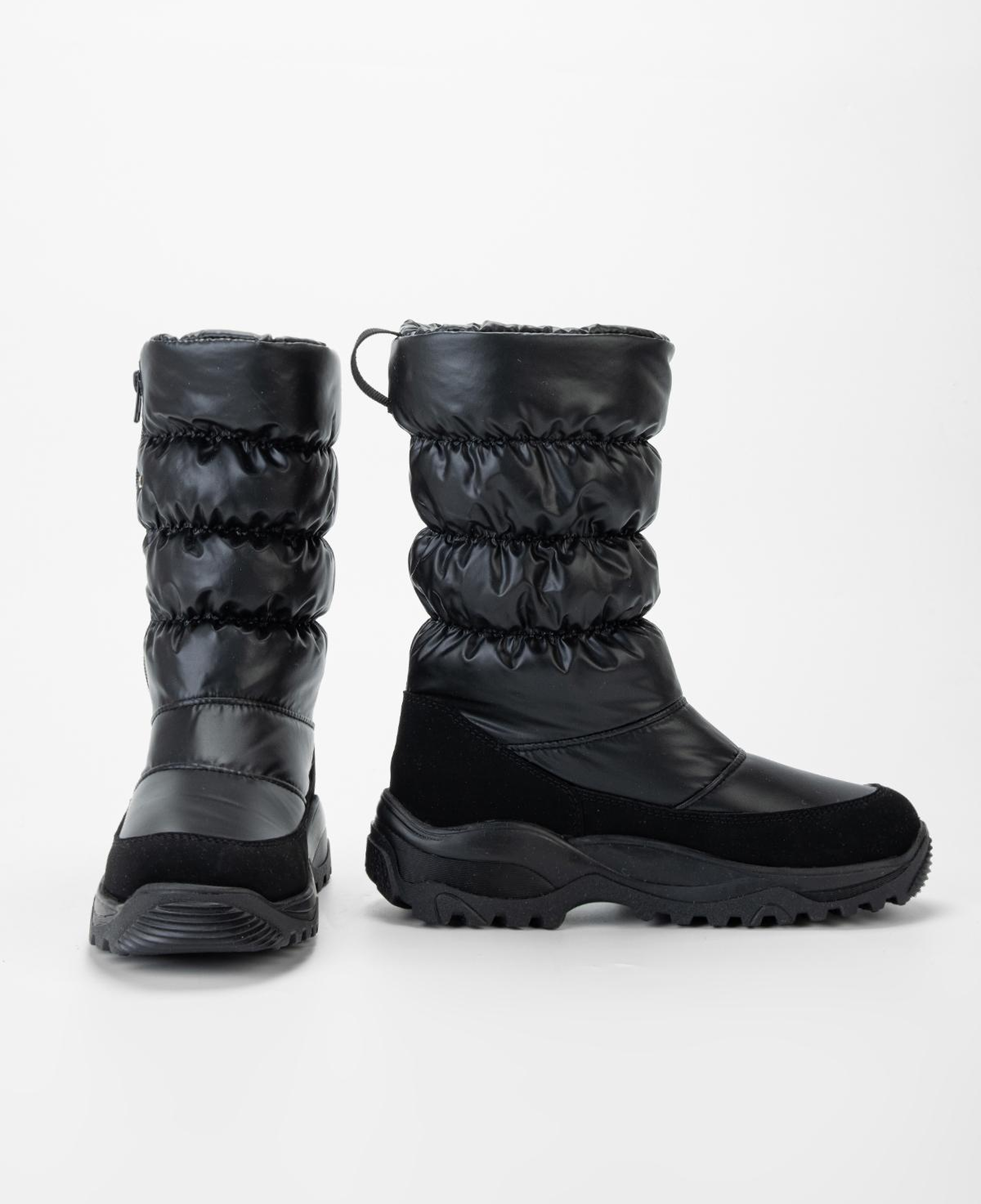 Othree Kadın Deri & Tekstil Siyah Kar Botu