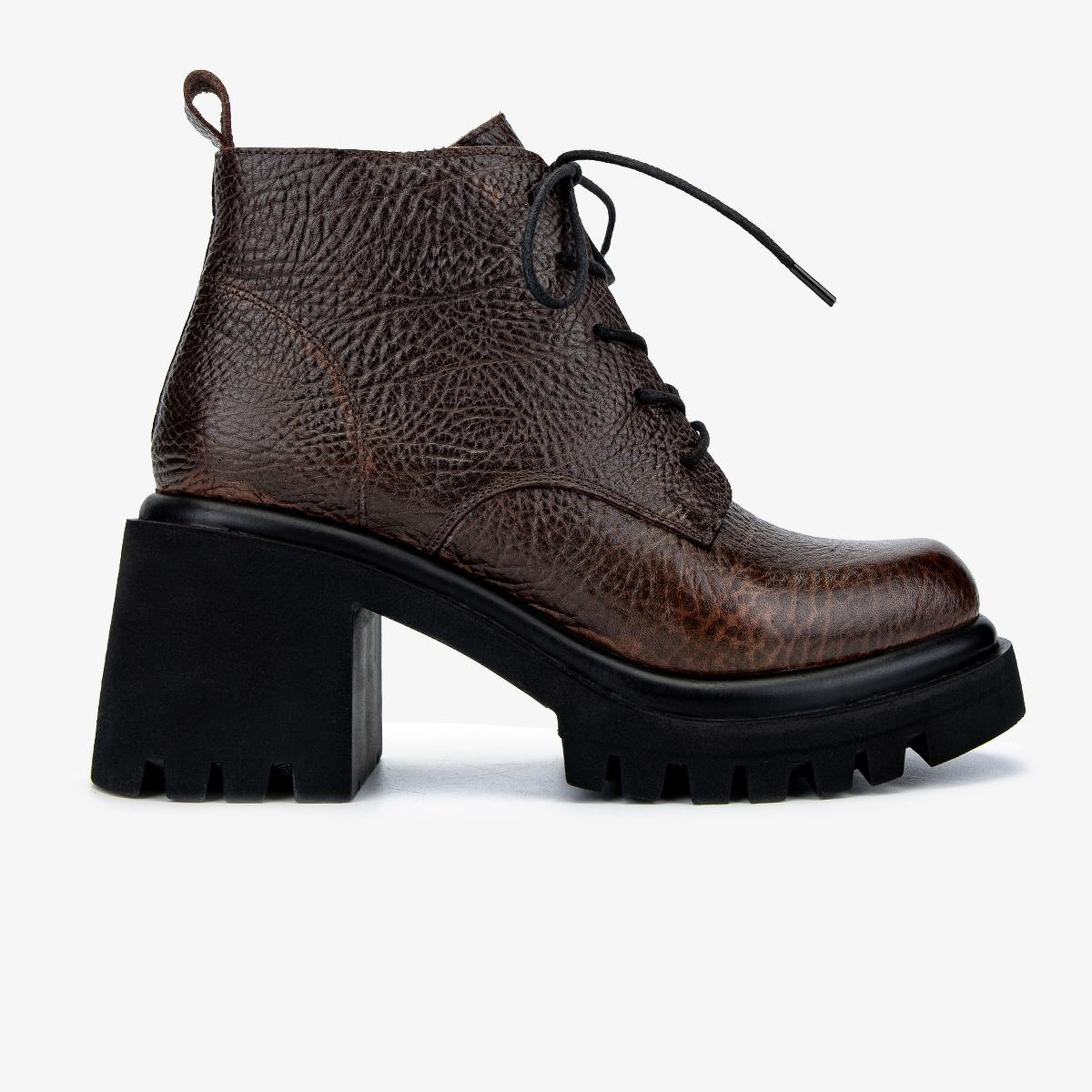 Valmenti Kadın Hakiki Deri Kahverengi Topuklu Bot