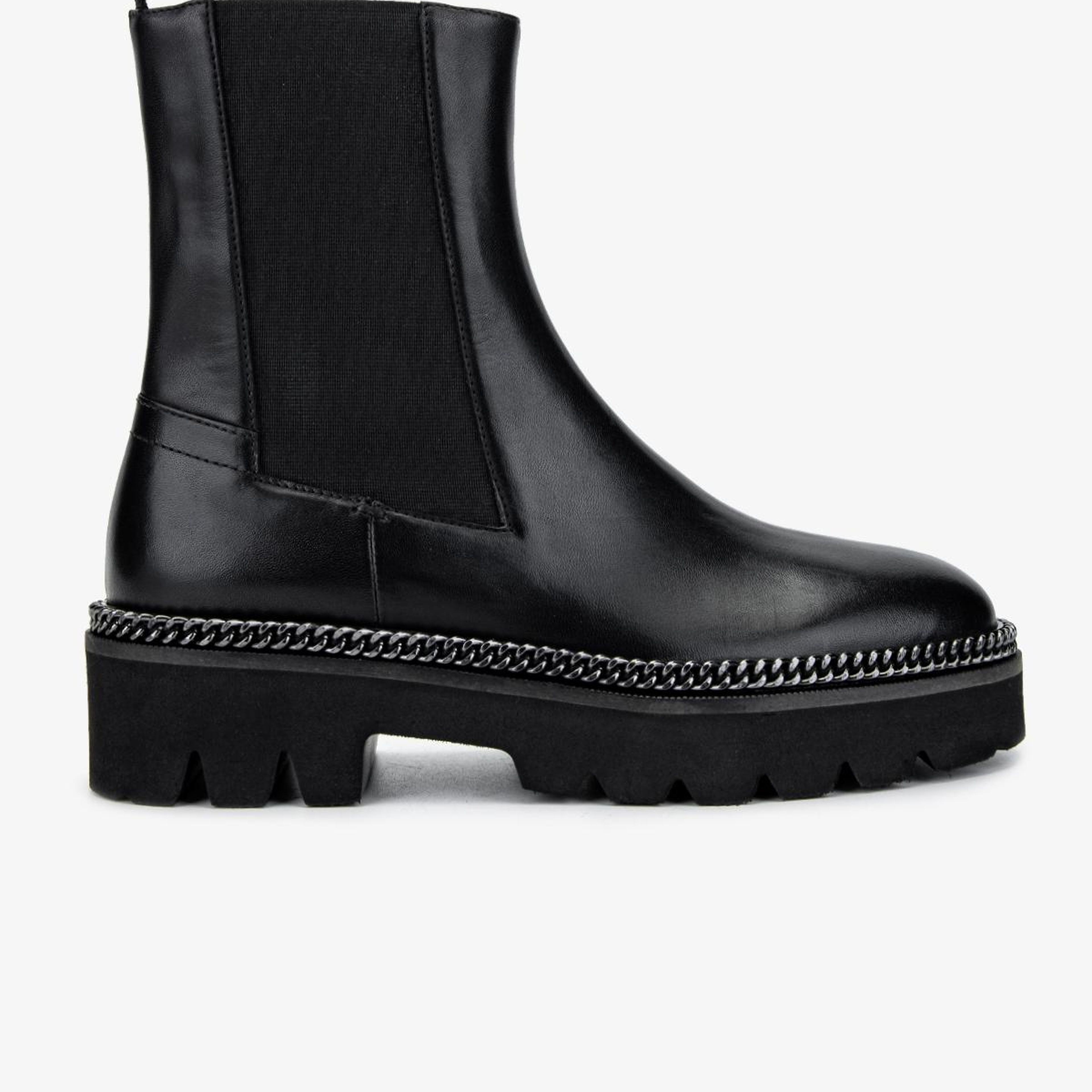 Valmenti Kadın Hakiki Deri Siyah Düz Bot